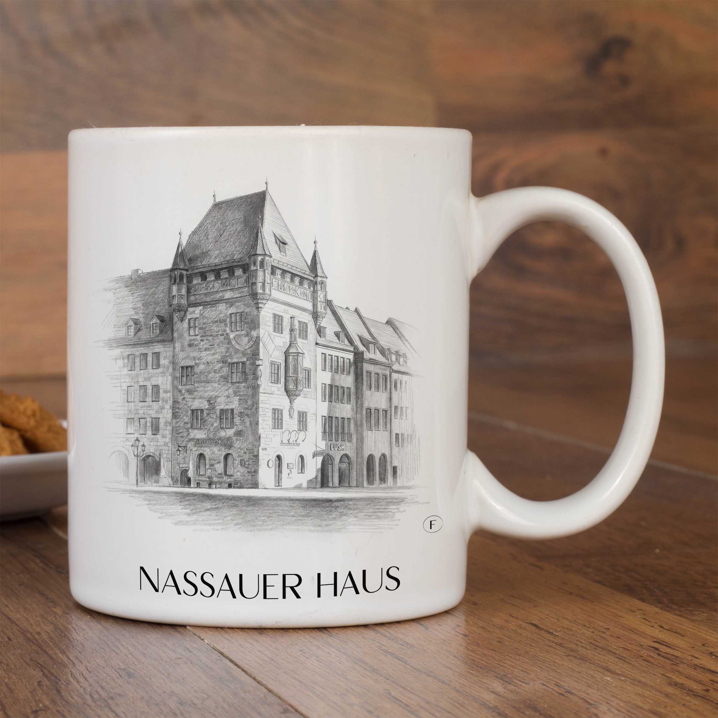 nassauer-haus-nürnberg-deutschland-kaffeebecher-bleistift-zeichnung-drawing