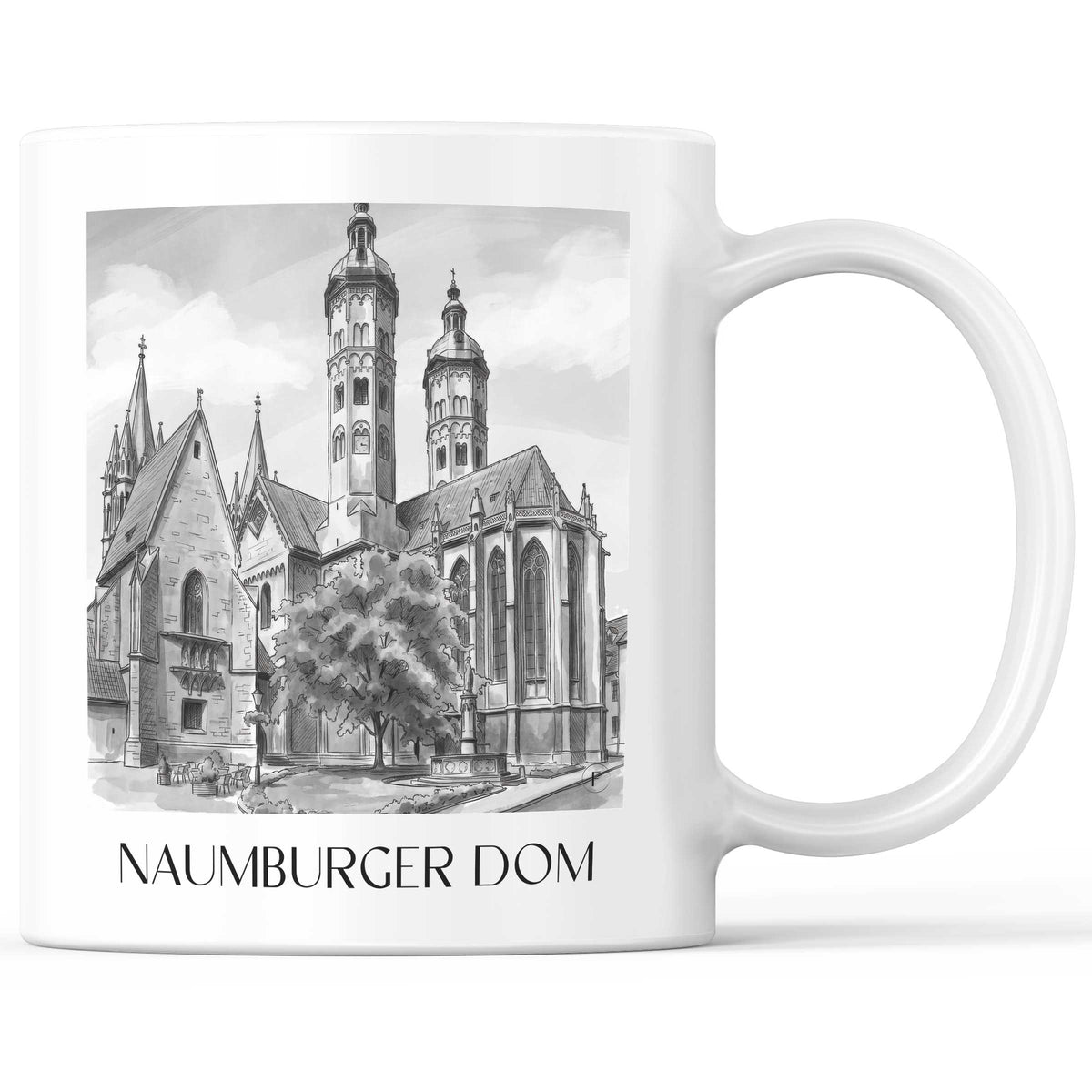 naumburger-dom--saale-deutschland-kaffeebecher-aquarell-schwarz-weiss