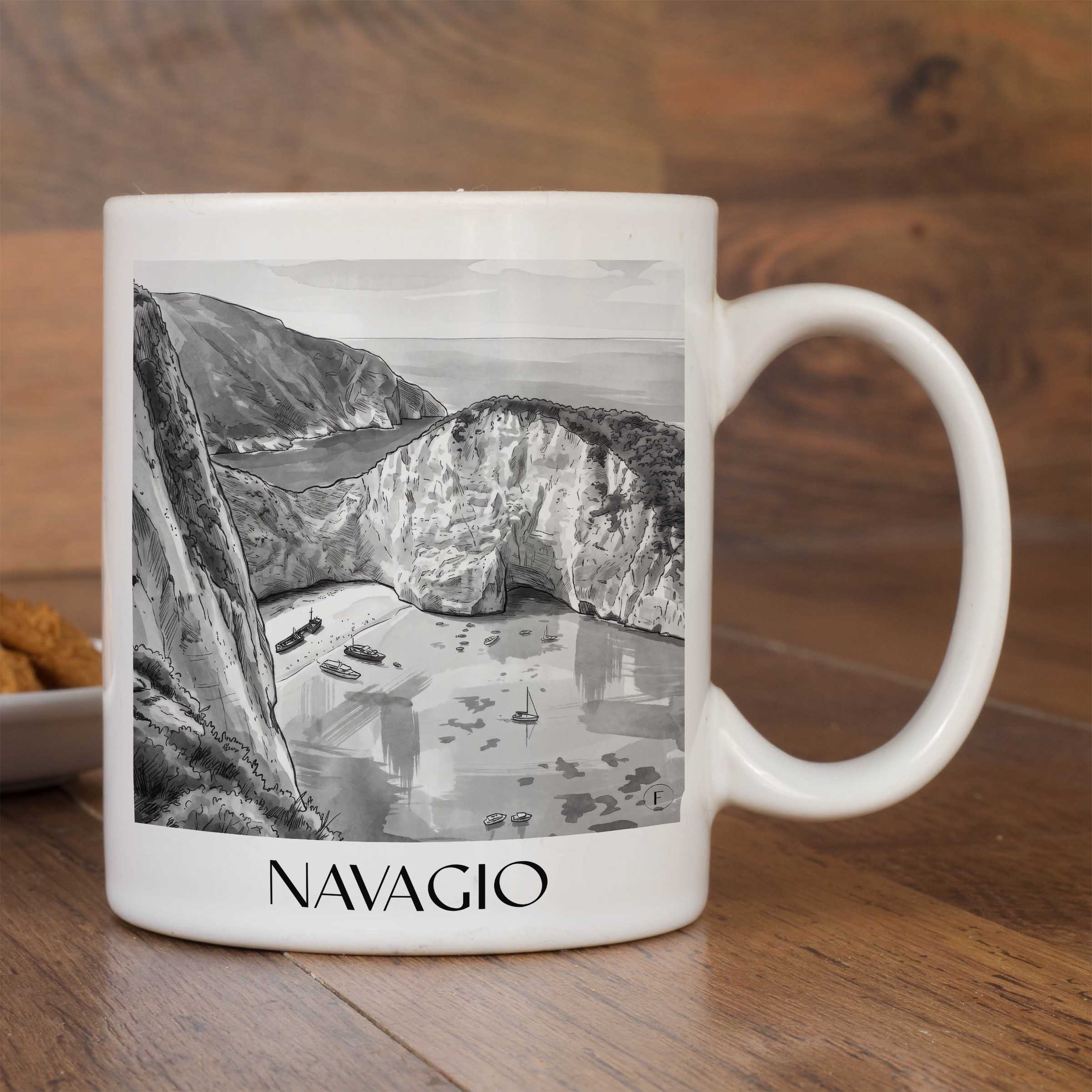 navagio-zakynthos-griechenland-kaffeebecher-aquarell-schwarz-weiss