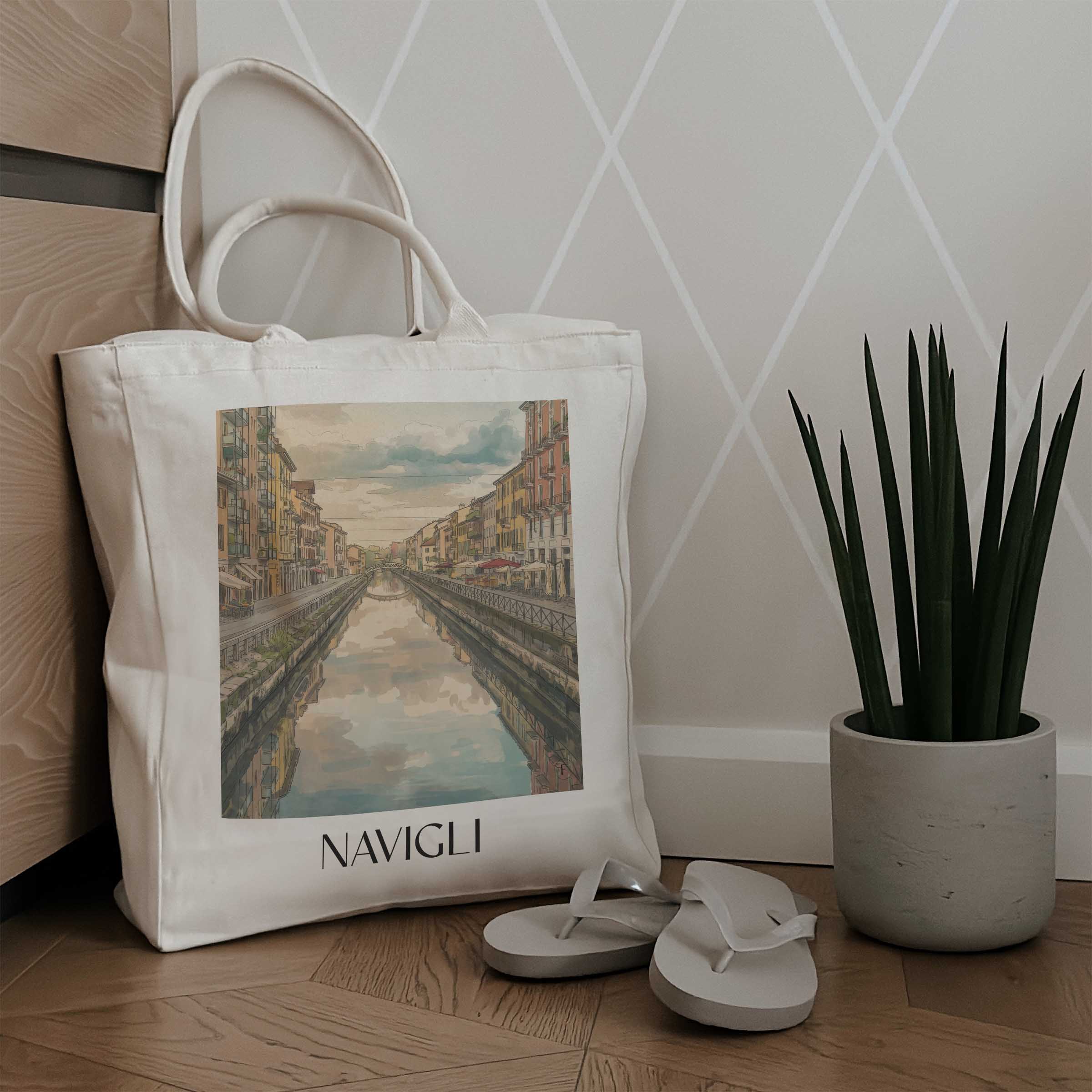 navigli-mailand-italien-einkaufstasche-aquarell