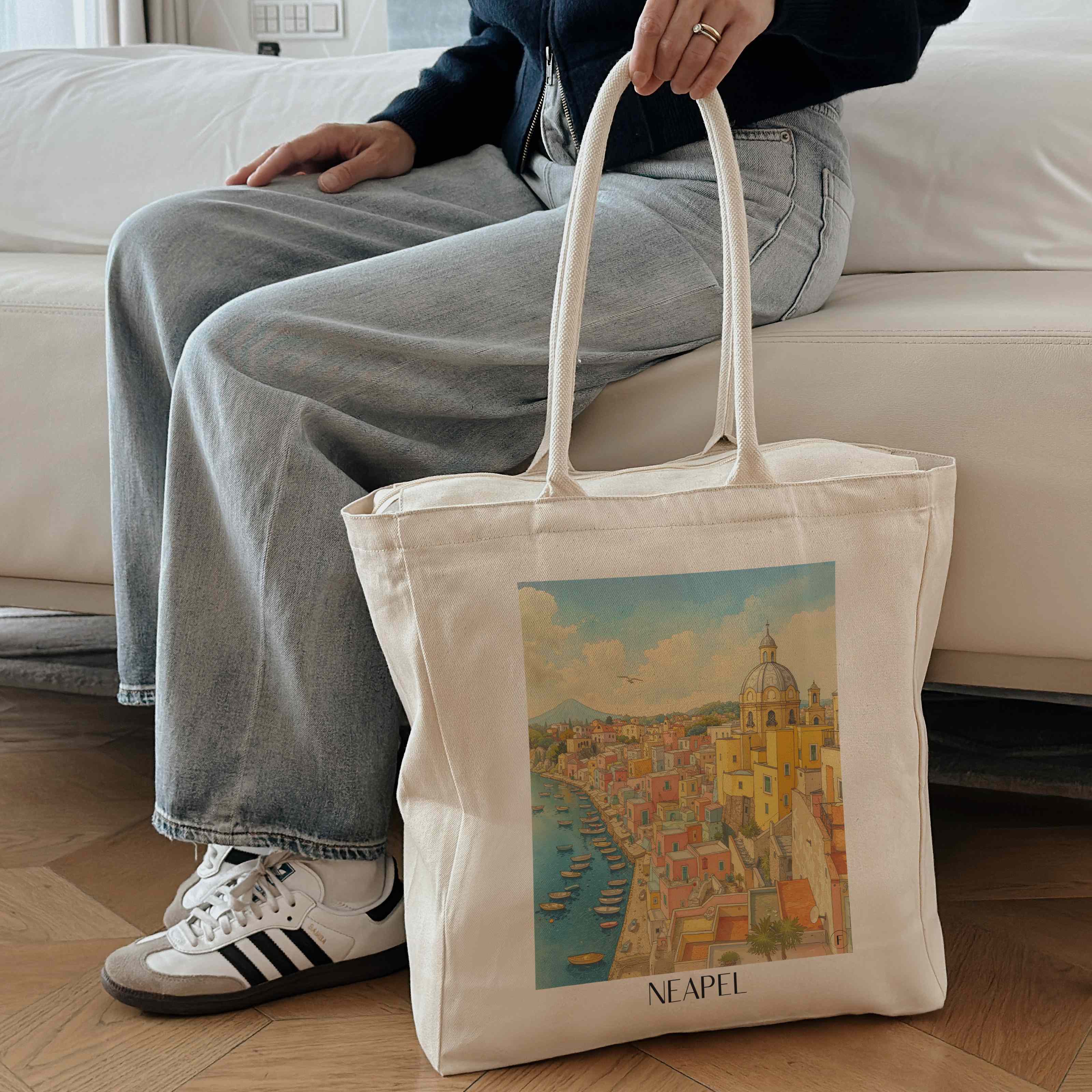 neapel-italien-einkaufstasche-aquarell