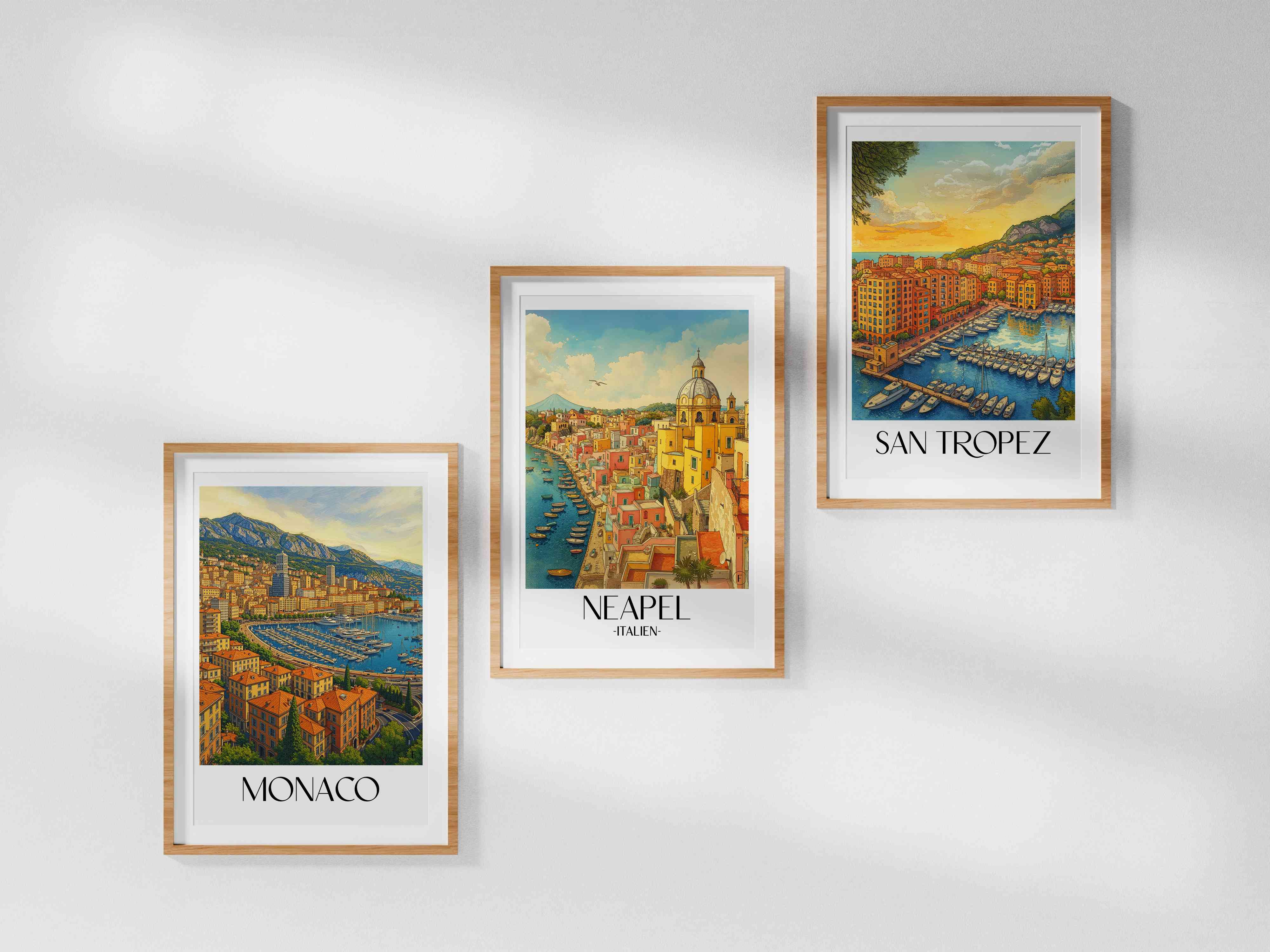 neapel-italien-poster-aquarell
