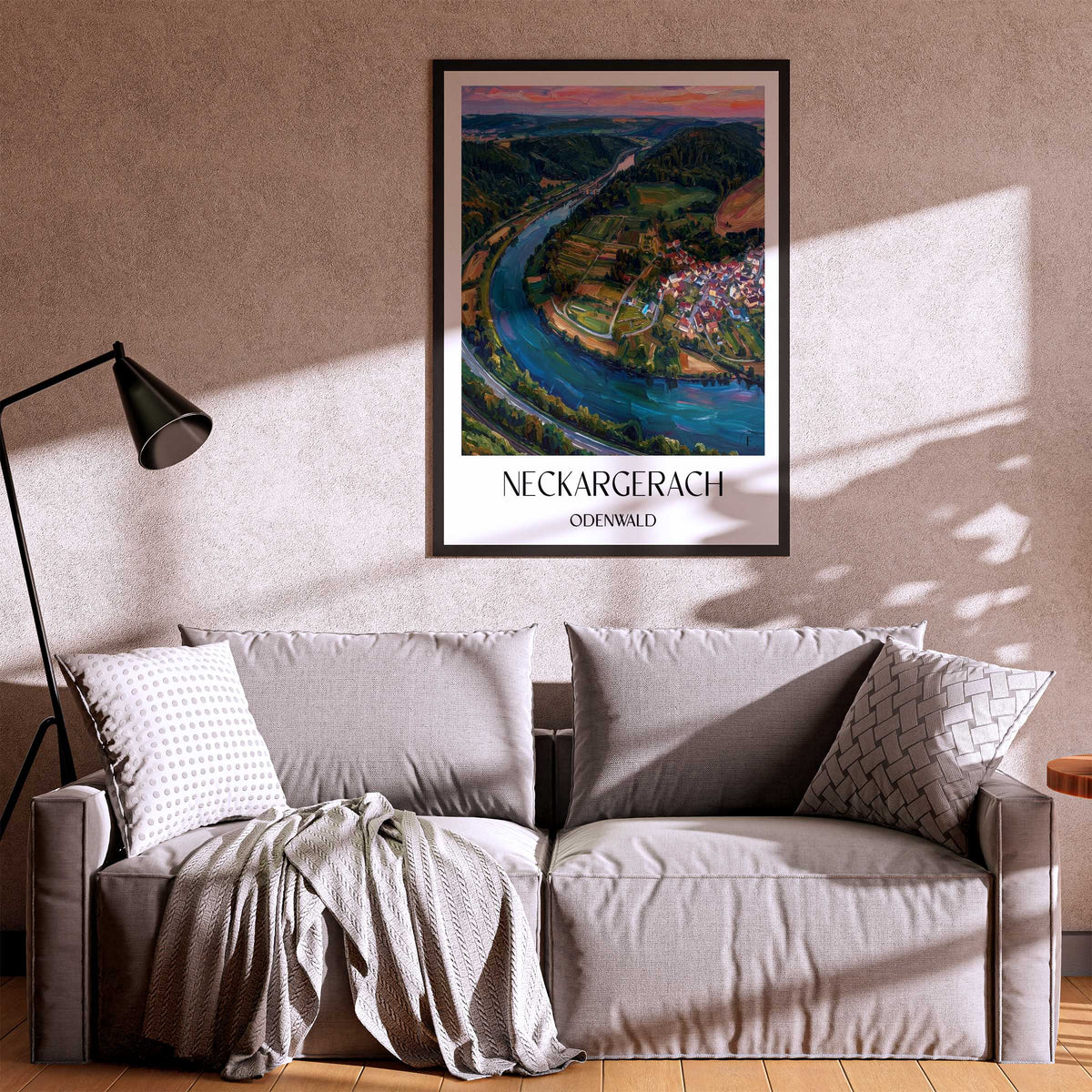 neckargerach-odenwald-deutschland-poster-oil-painting-oelgemaelde