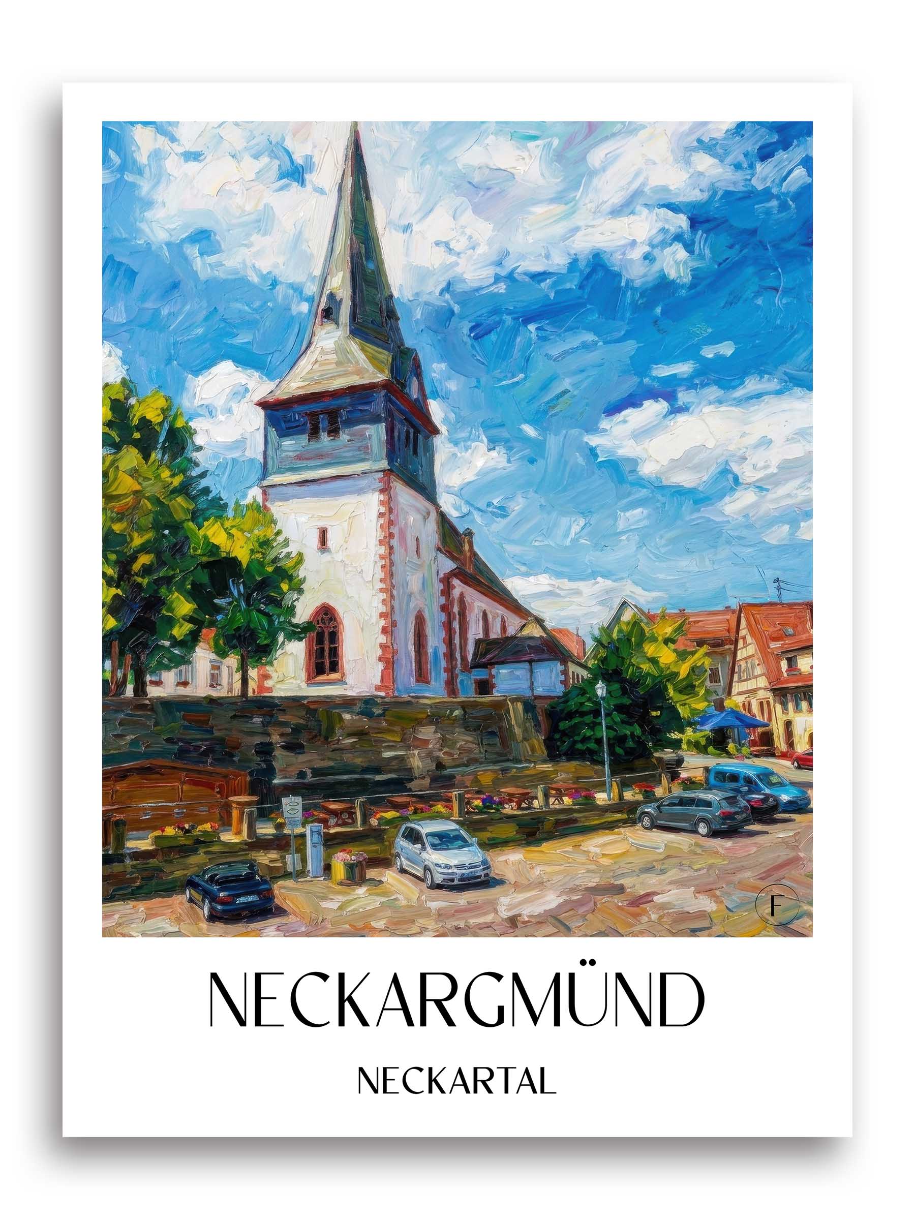 neckargmünd-neckartal-deutschland-poster-oil-painting-oelgemaelde