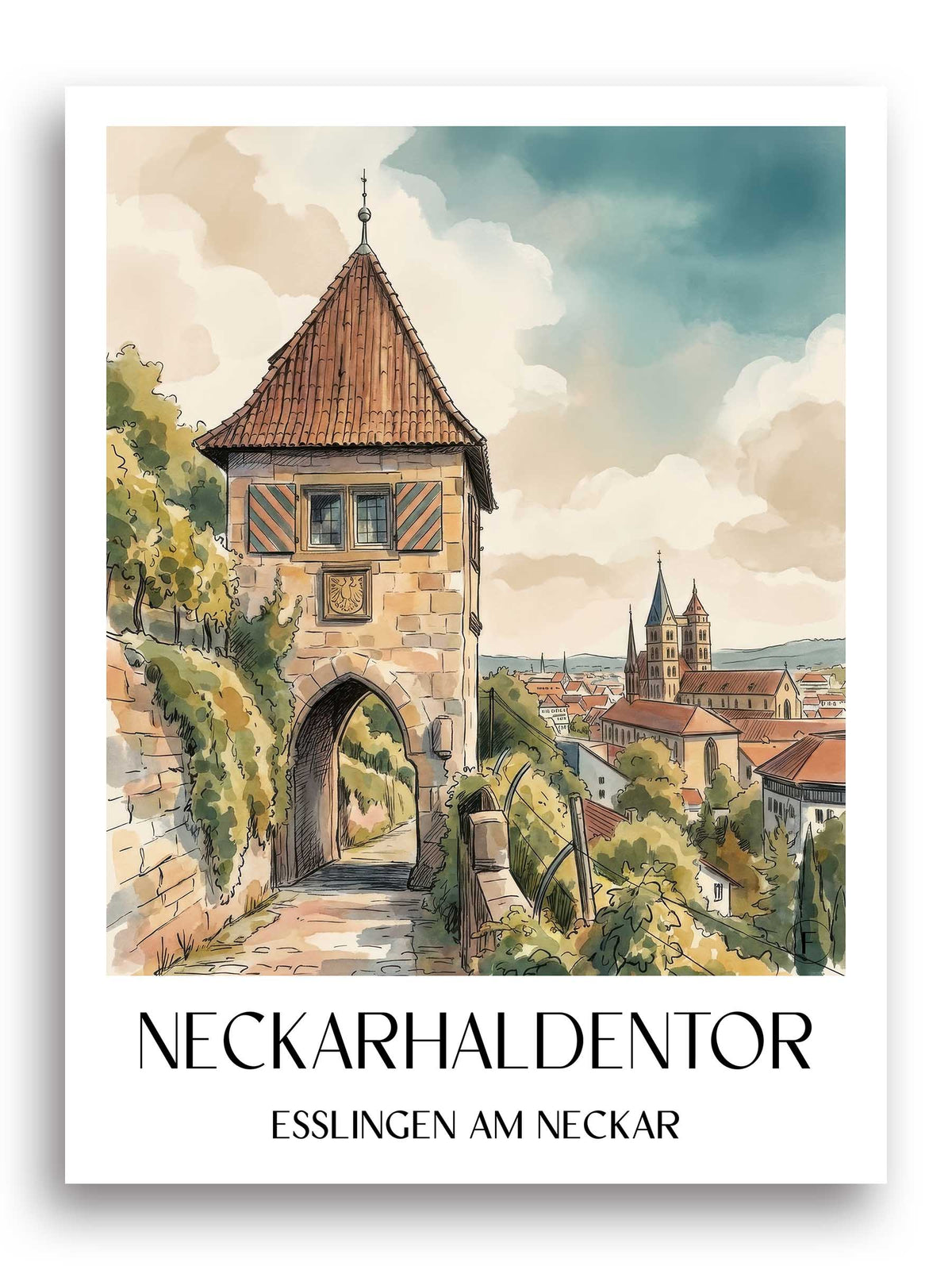 neckarhaldentor-esslingen-am-neckar-deutschland-poster-aquarell