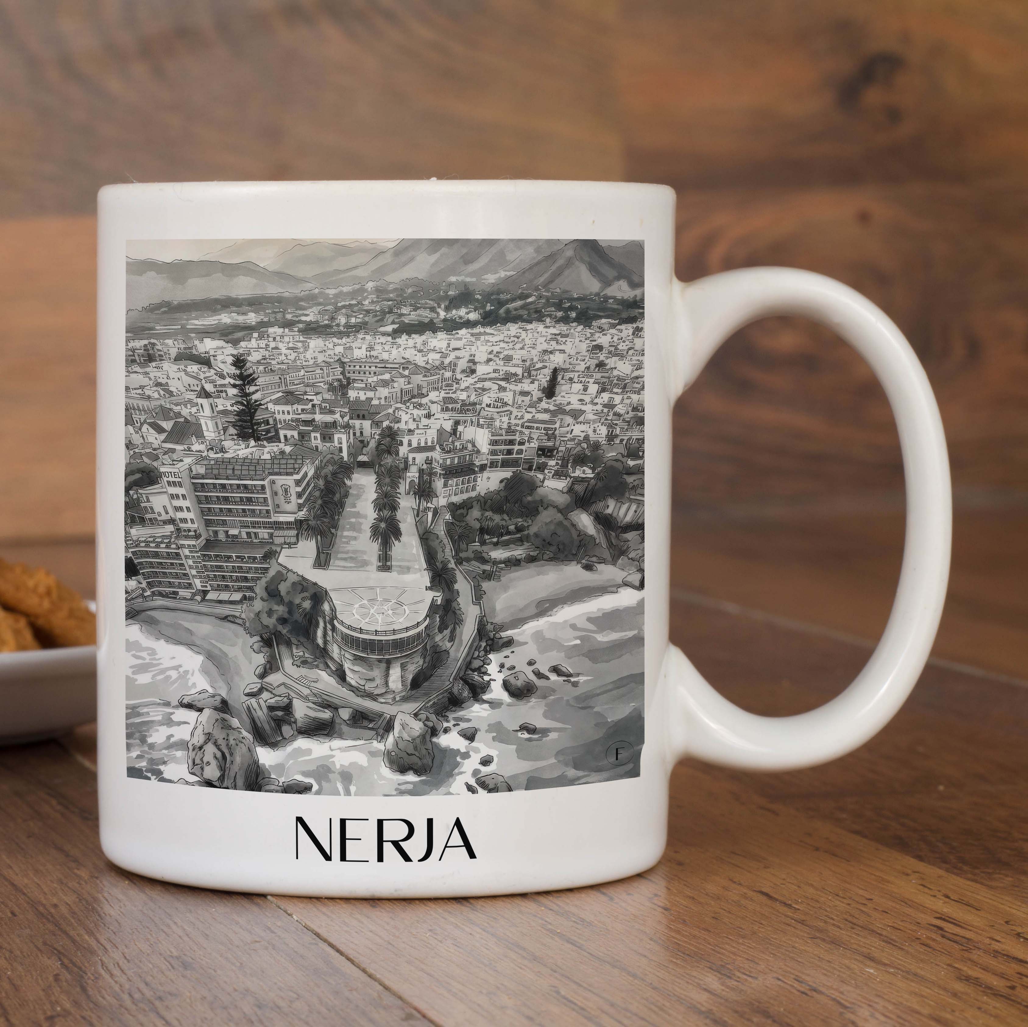 nerja-spanien-spanien-kaffeebecher-aquarell-schwarz-weiss