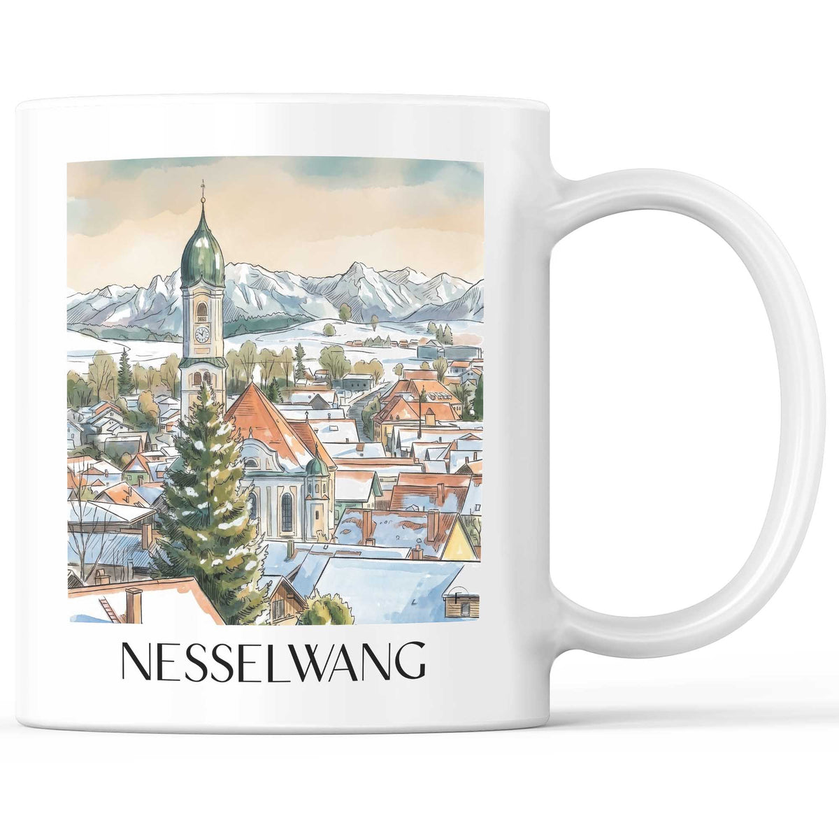 nesselwang-(im-winter)-ostallgäu-deutschland-kaffeebecher-aquarell