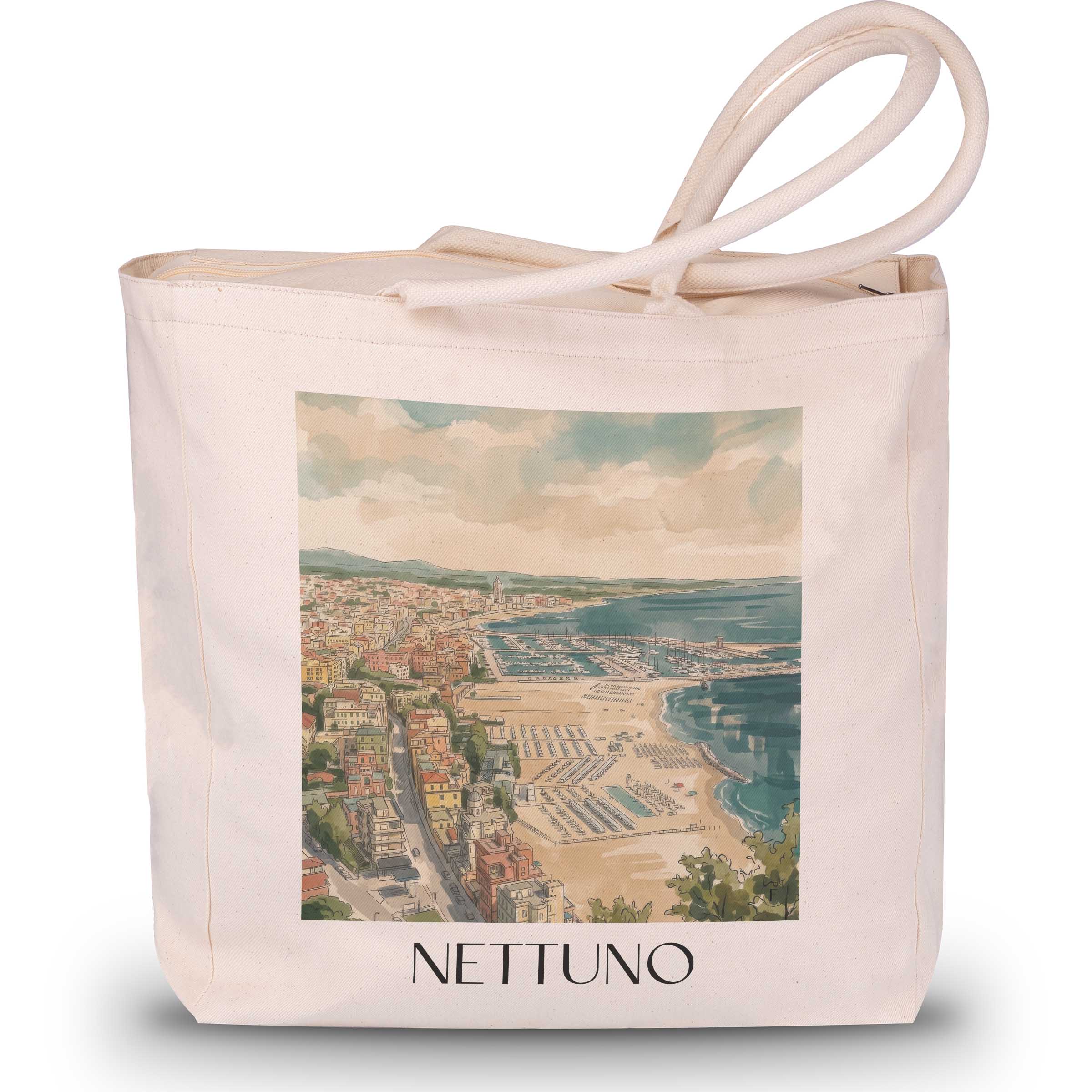 nettuno-latium-italien-einkaufstasche-aquarell