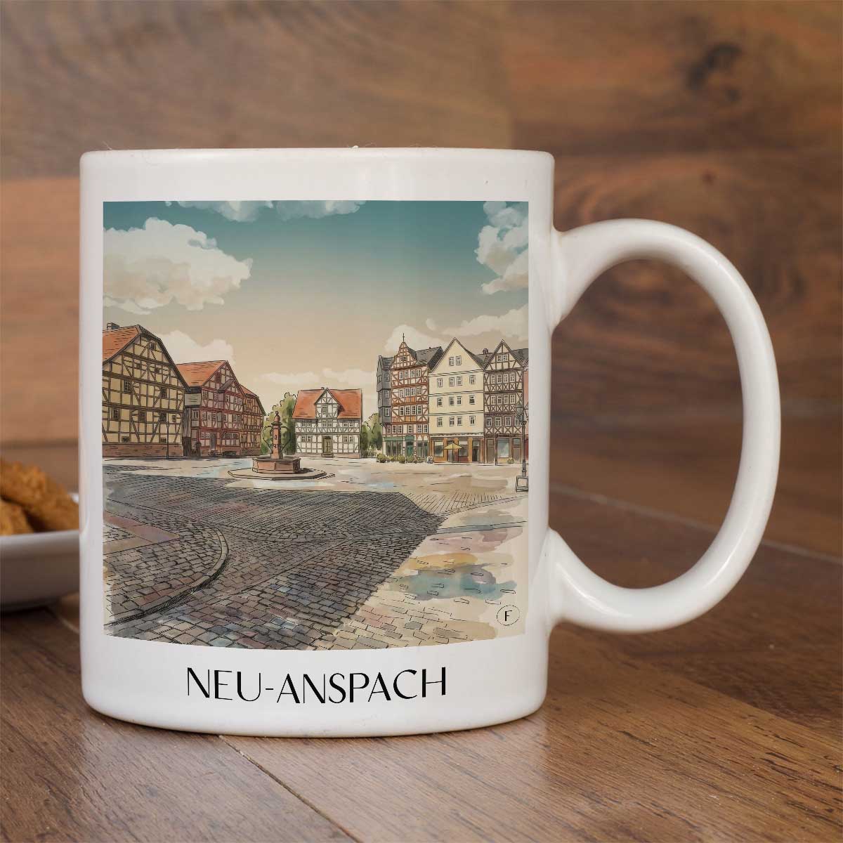 neu-anspach-taunus-deutschland-kaffeebecher-aquarell
