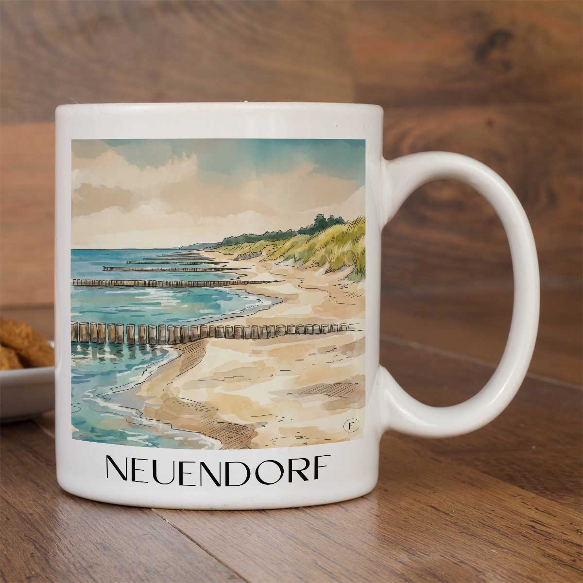 neuendorf-hiddensee-deutschland-kaffeebecher-aquarell