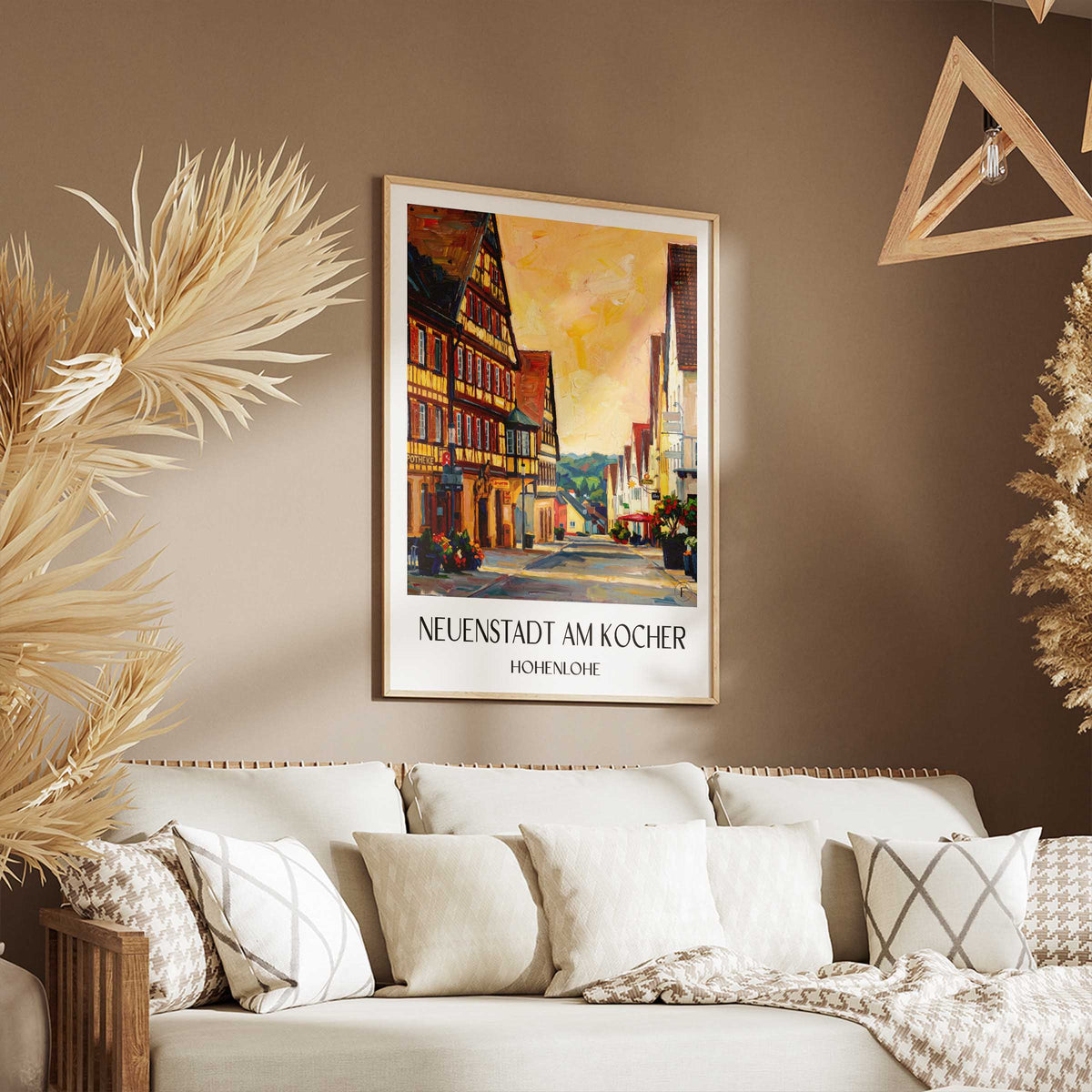 neuenstadt-am-kocher-hohenlohe-deutschland-poster-oil-painting-oelgemaelde