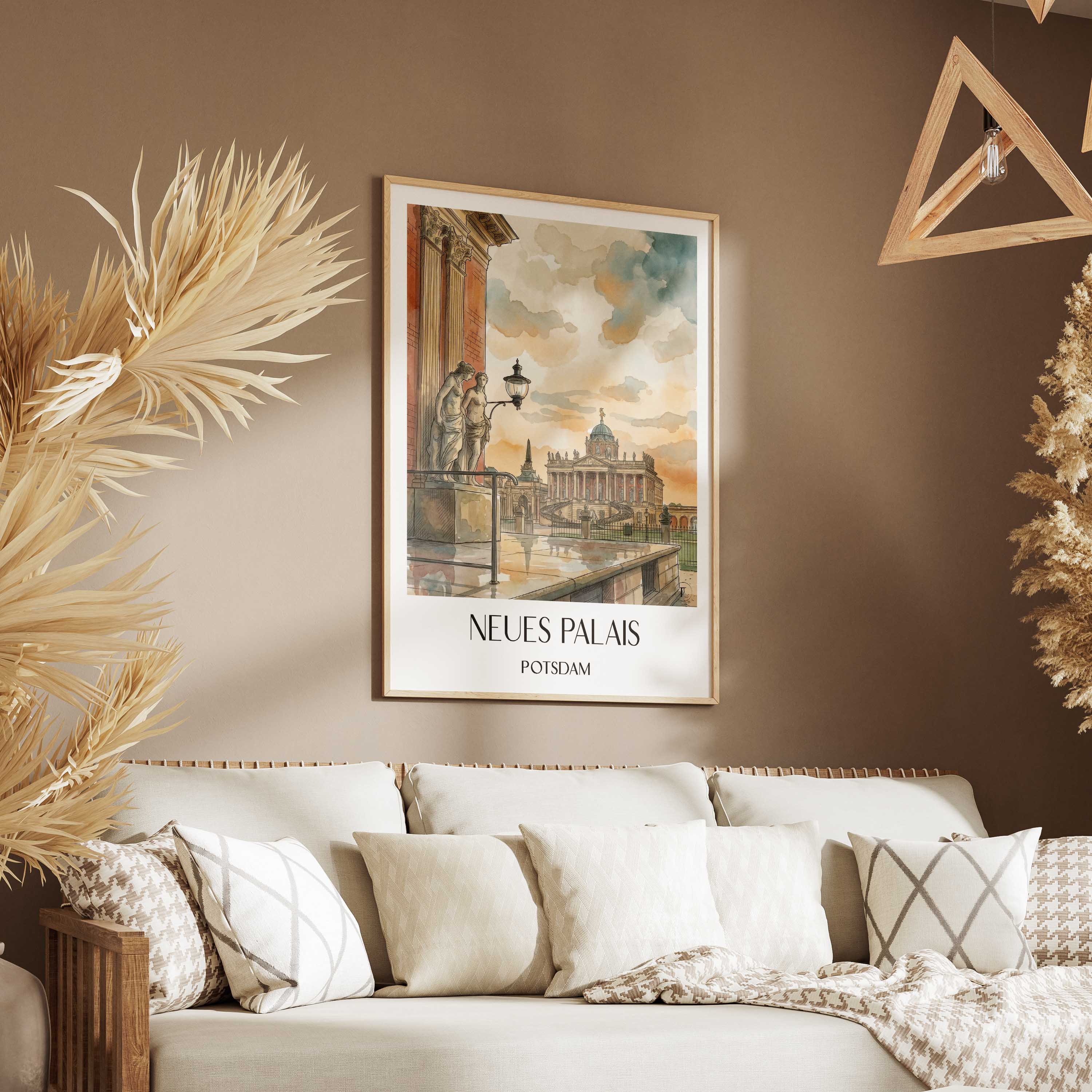 neues-palais-potsdam-deutschland-poster-aquarell