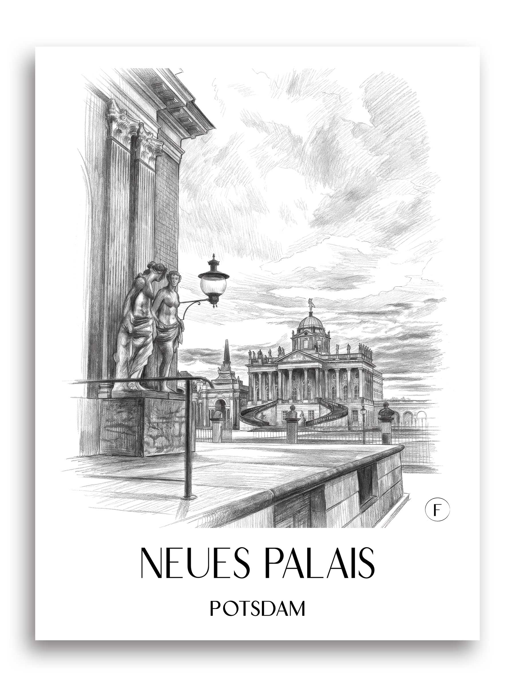 neues-palais-potsdam-deutschland-poster-bleistift-zeichnung-drawing