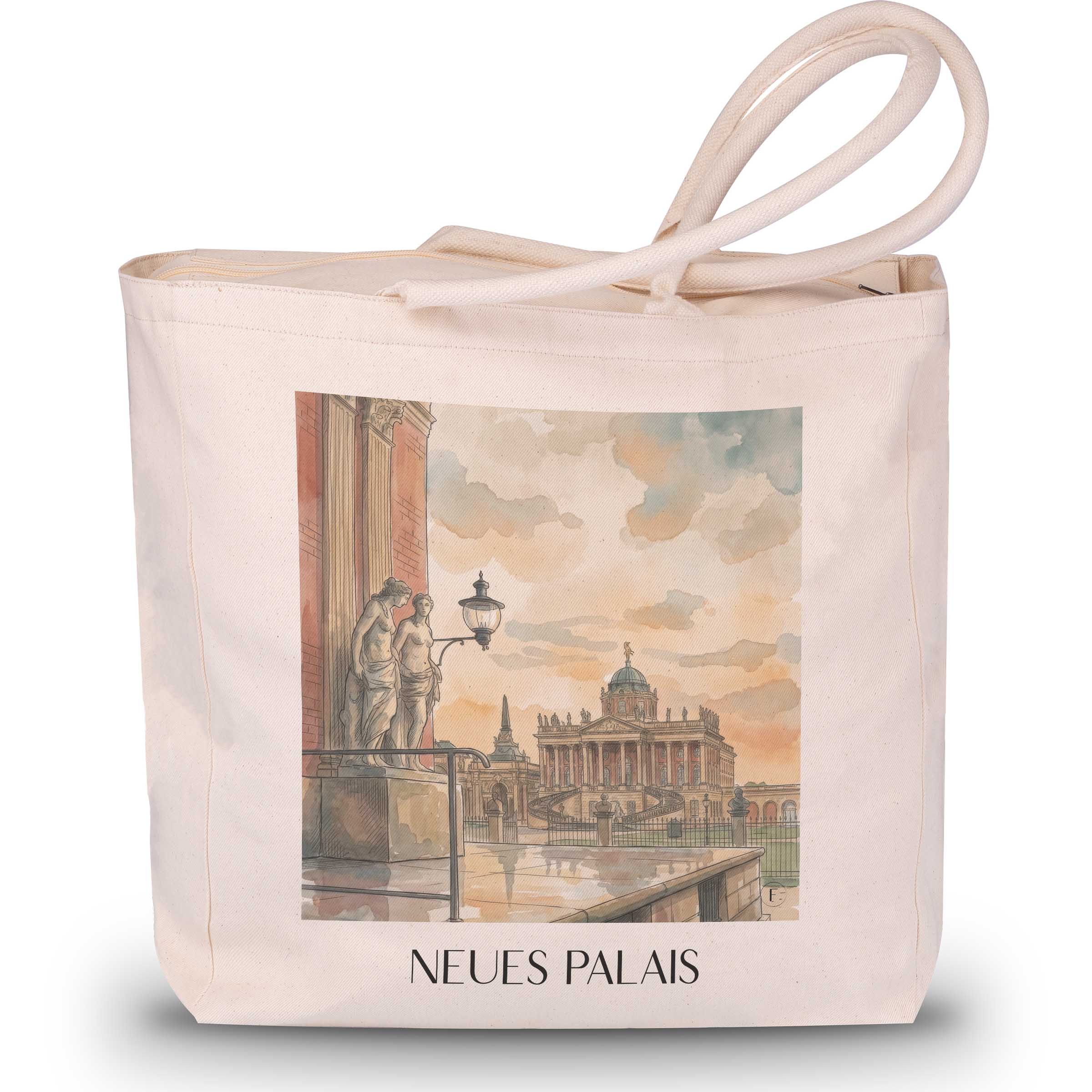 neues-palais-potsdam-deutschland-einkaufstasche-aquarell