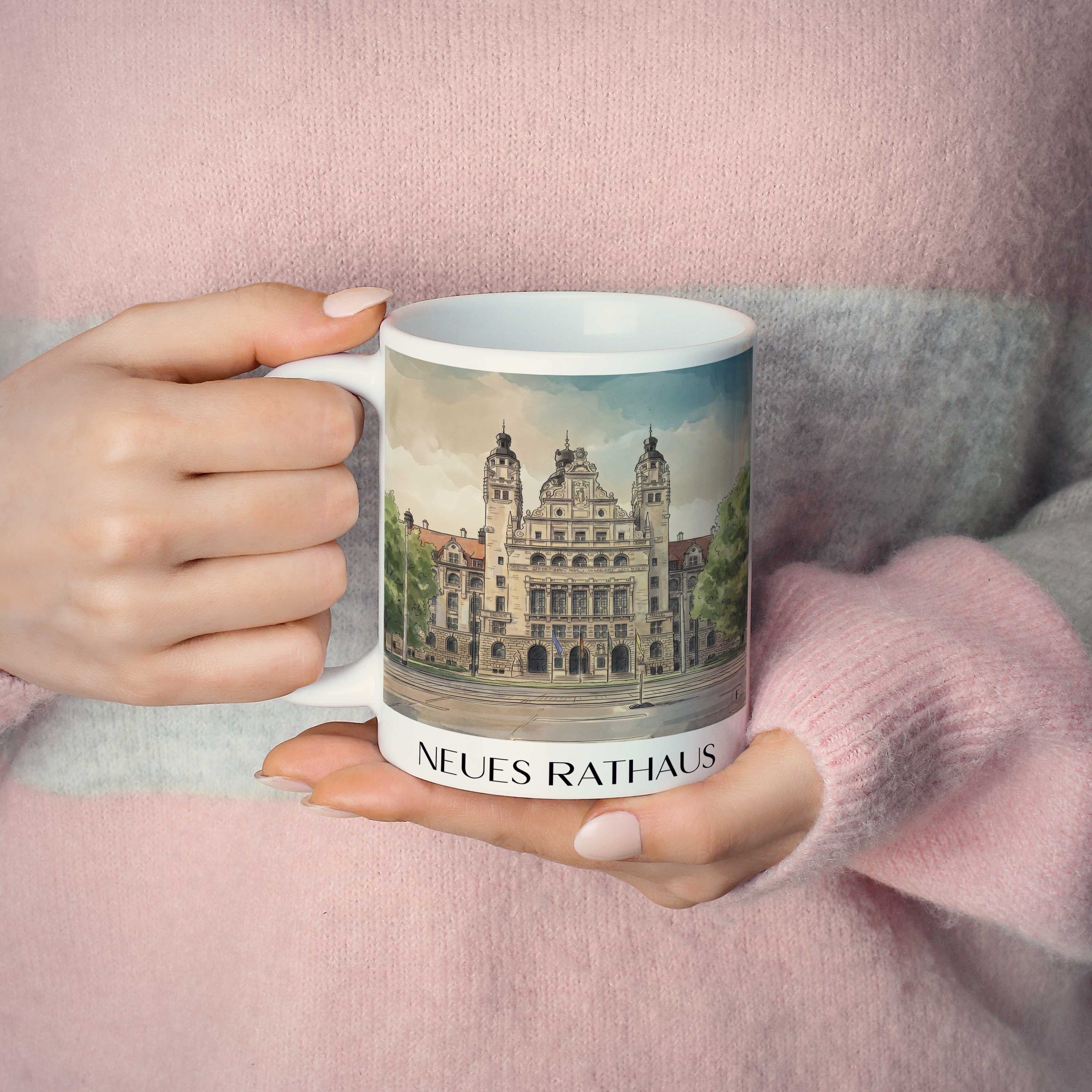 neues-rathaus-leipzig-deutschland-kaffeebecher-aquarell