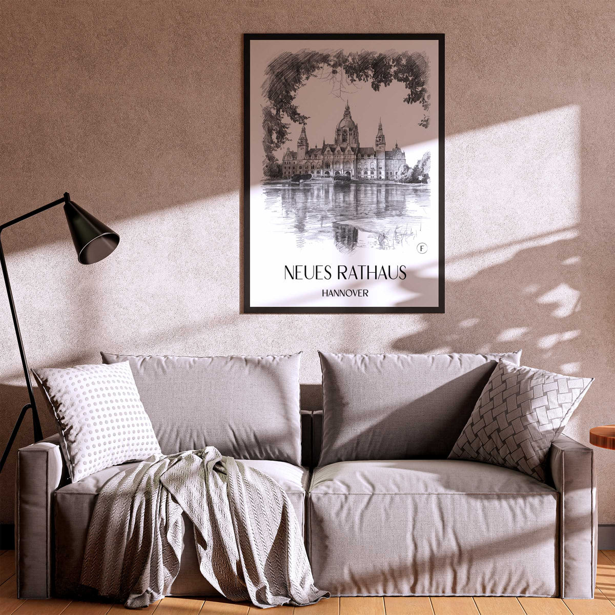 neues-rathaus-hannover-deutschland-poster-bleistift-zeichnung-drawing