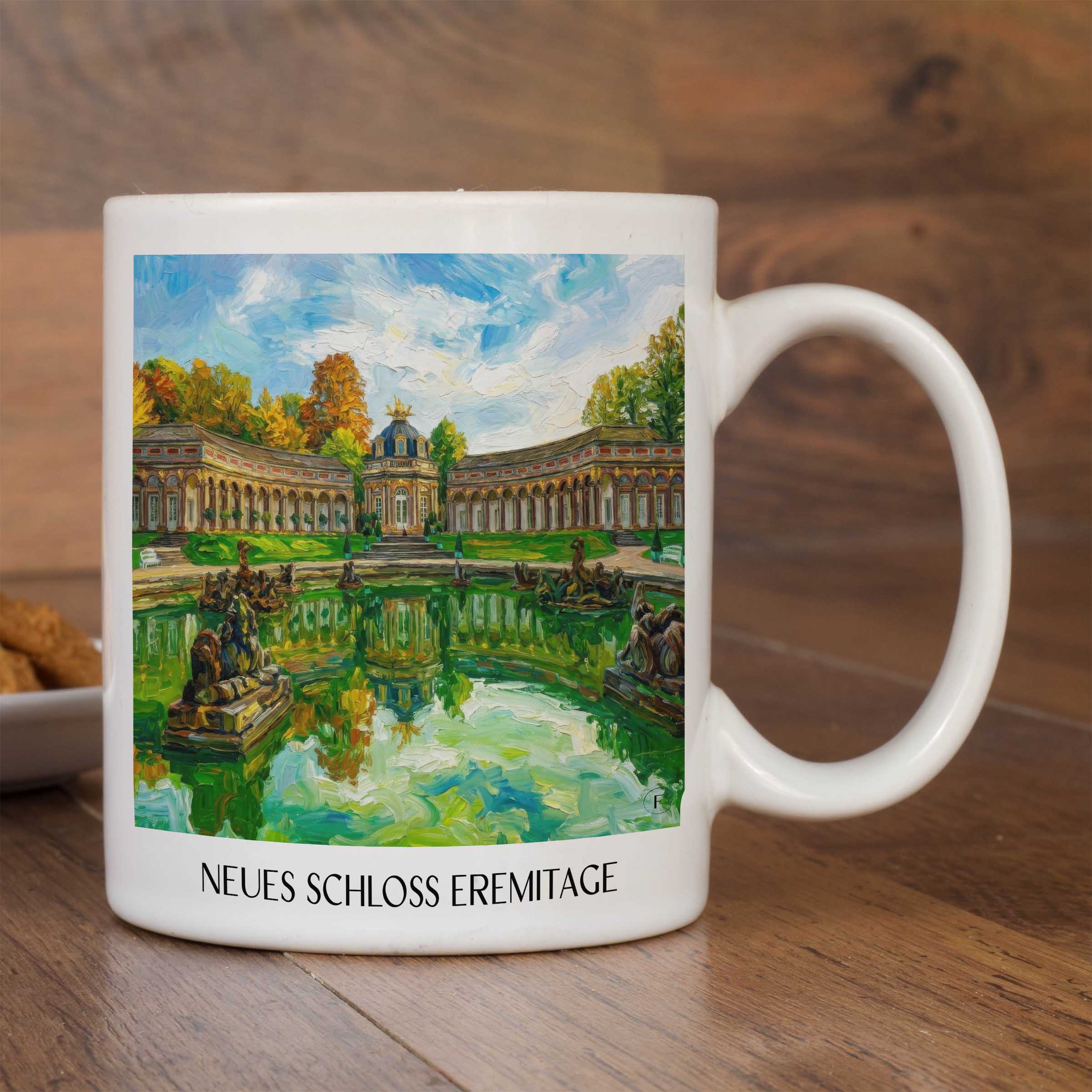 neues-schloss-eremitage-bayreuth-deutschland-kaffeebecher-oil-painting-oelgemaelde