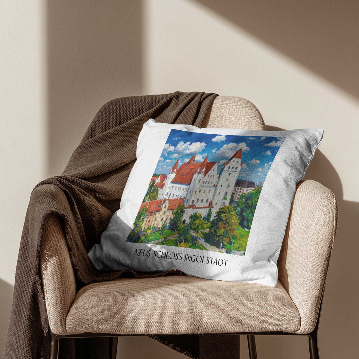 neues-schloss-ingolstadt-deutschland-kissenbezug-oil-painting-oelgemaelde
