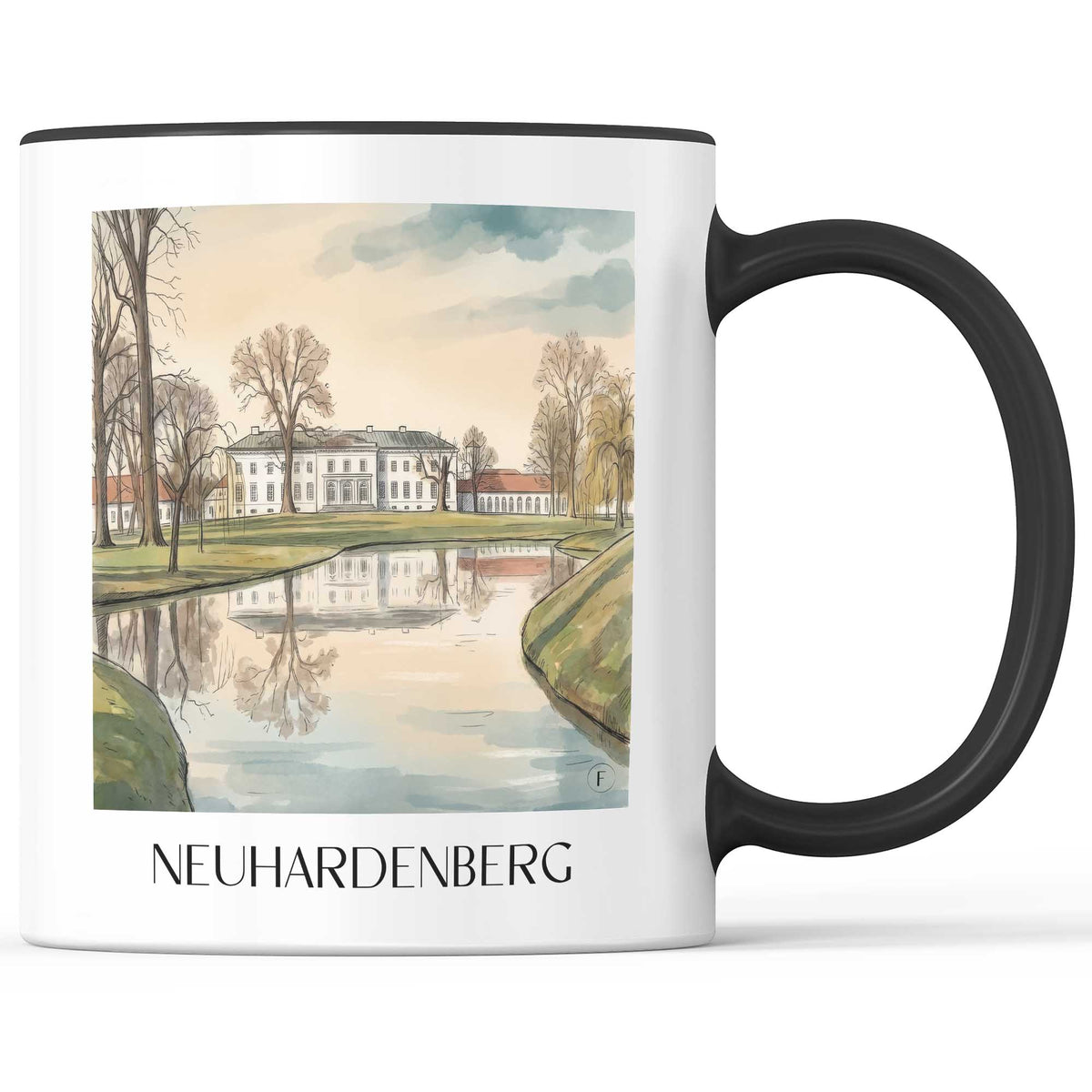 neuhardenberg-brandenburg-deutschland-kaffeebecher-aquarell