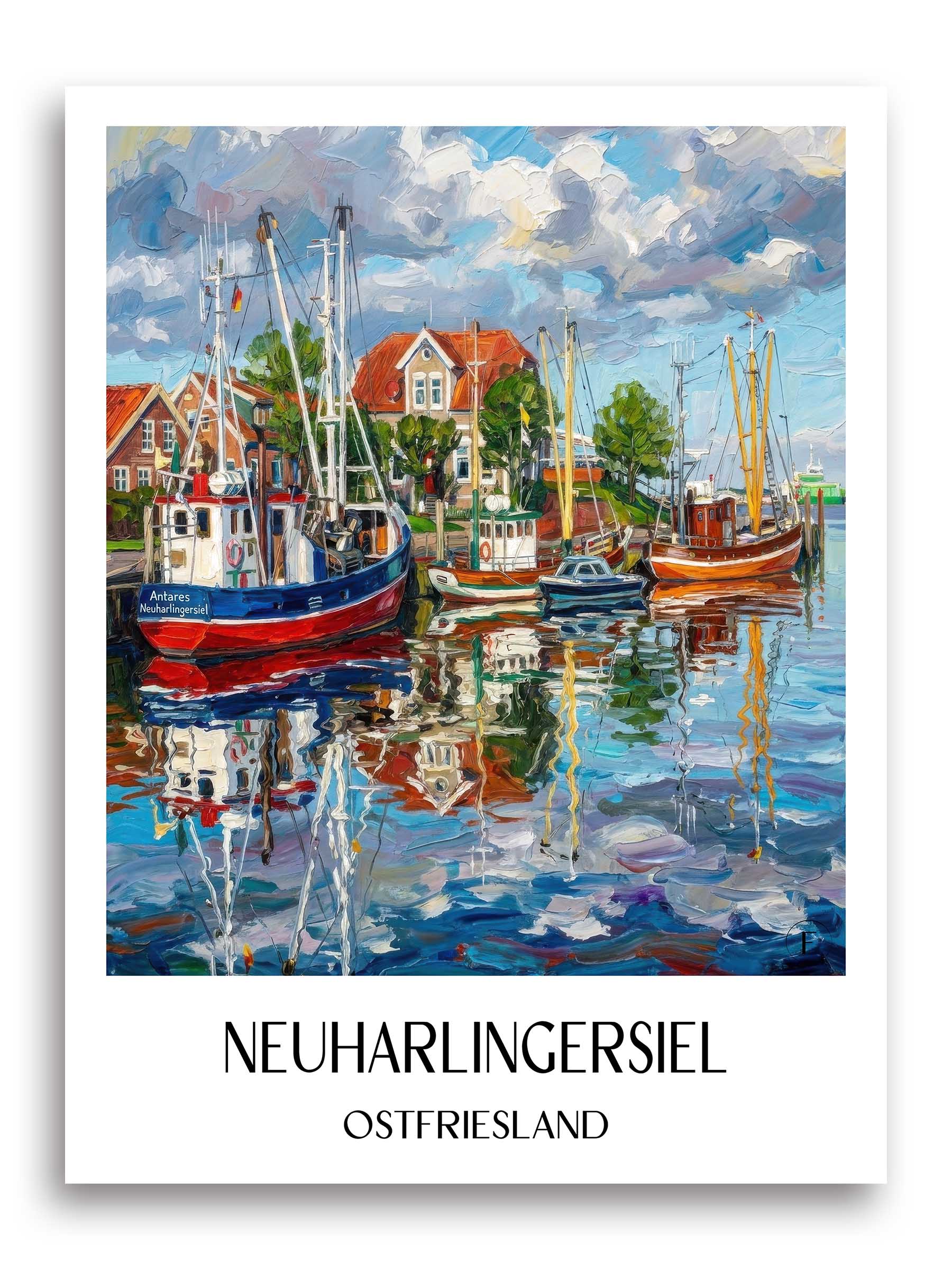 neuharlingersiel-ostfriesland-deutschland-poster-oil-painting-oelgemaelde