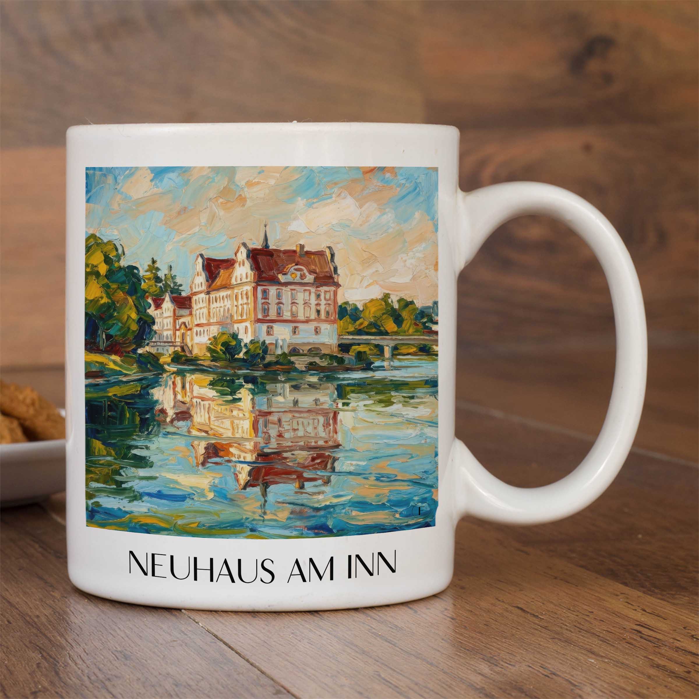 neuhaus-am-inn-bayern-deutschland-kaffeebecher-oil-painting-oelgemaelde