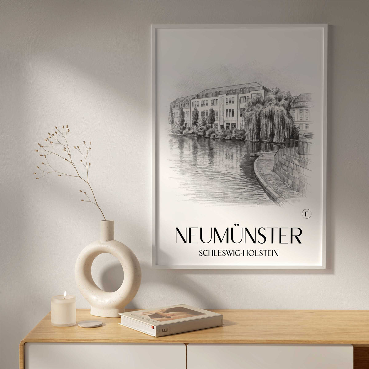 neumünster-schleswig-holstein-deutschland-poster-bleistift-zeichnung-drawing