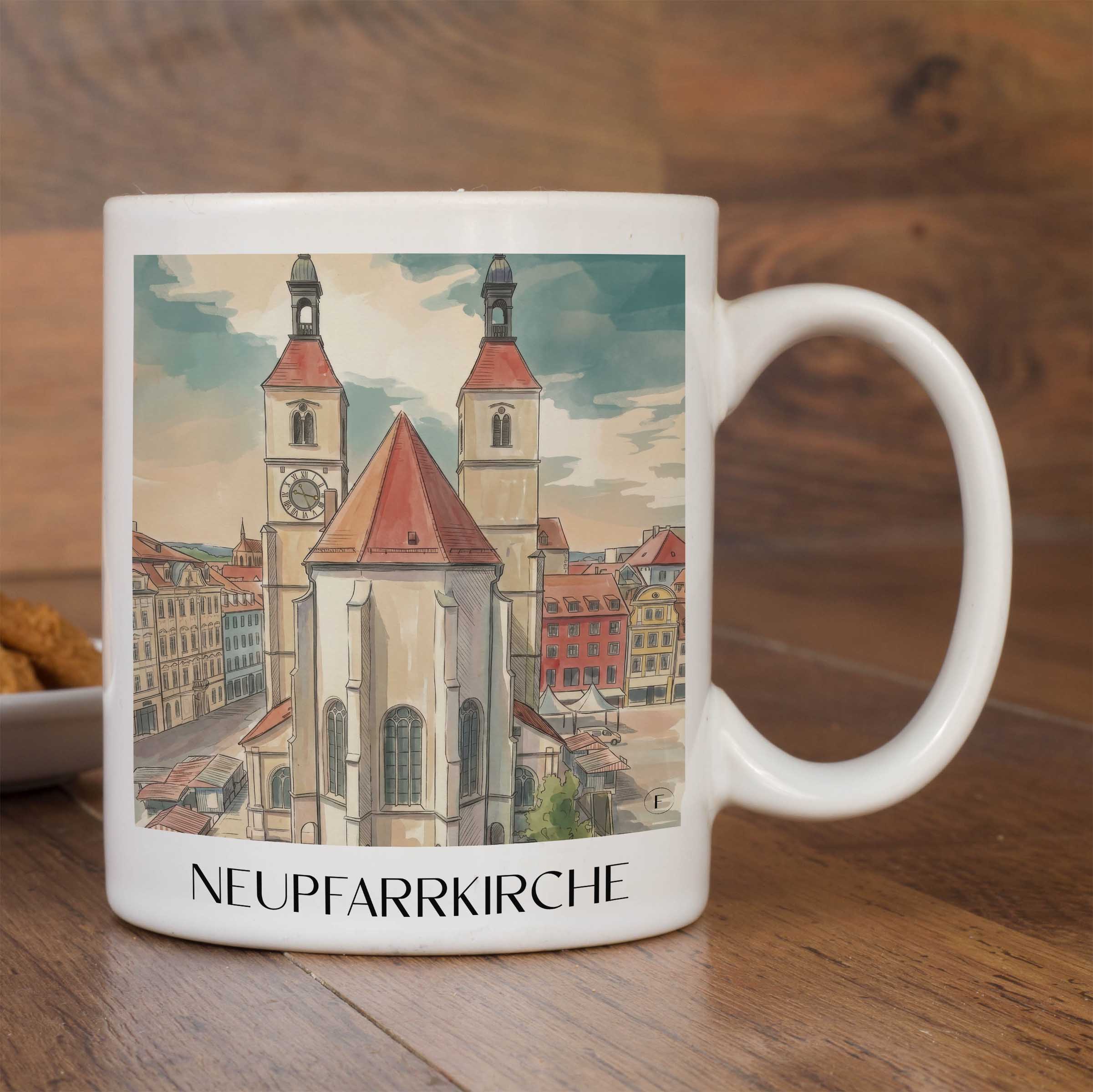 neupfarrkirche-regensburg-deutschland-kaffeebecher-aquarell