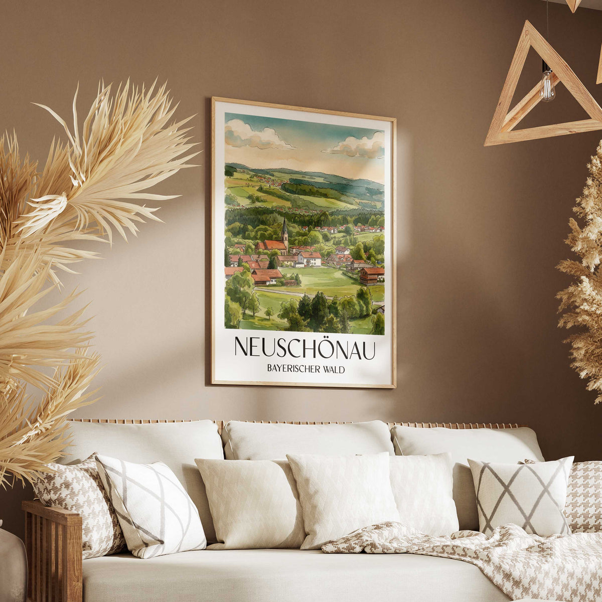 neuschönau-bayerischer-wald-deutschland-poster-aquarell