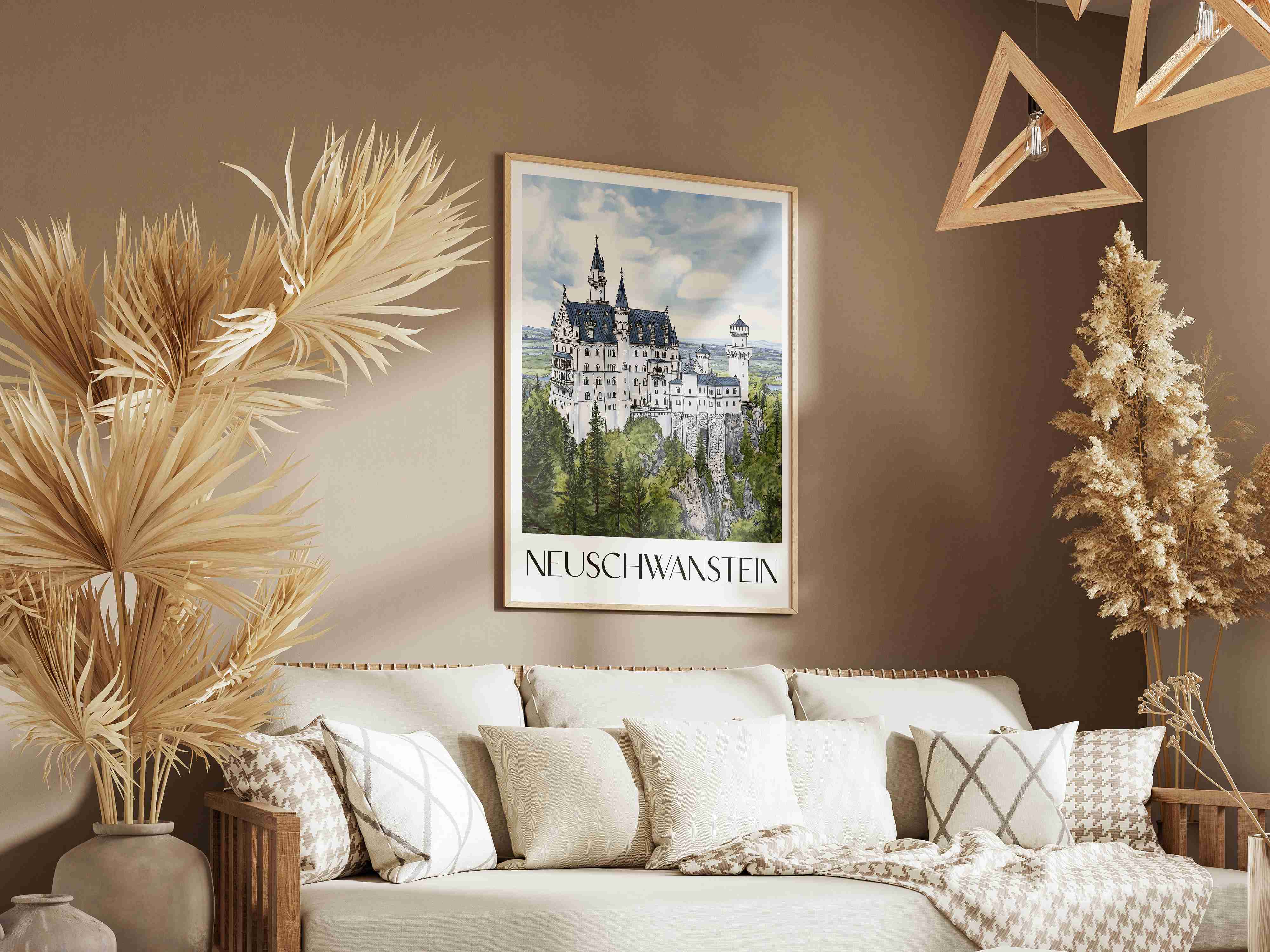 neuschwanstein-deutschland-poster-aquarell