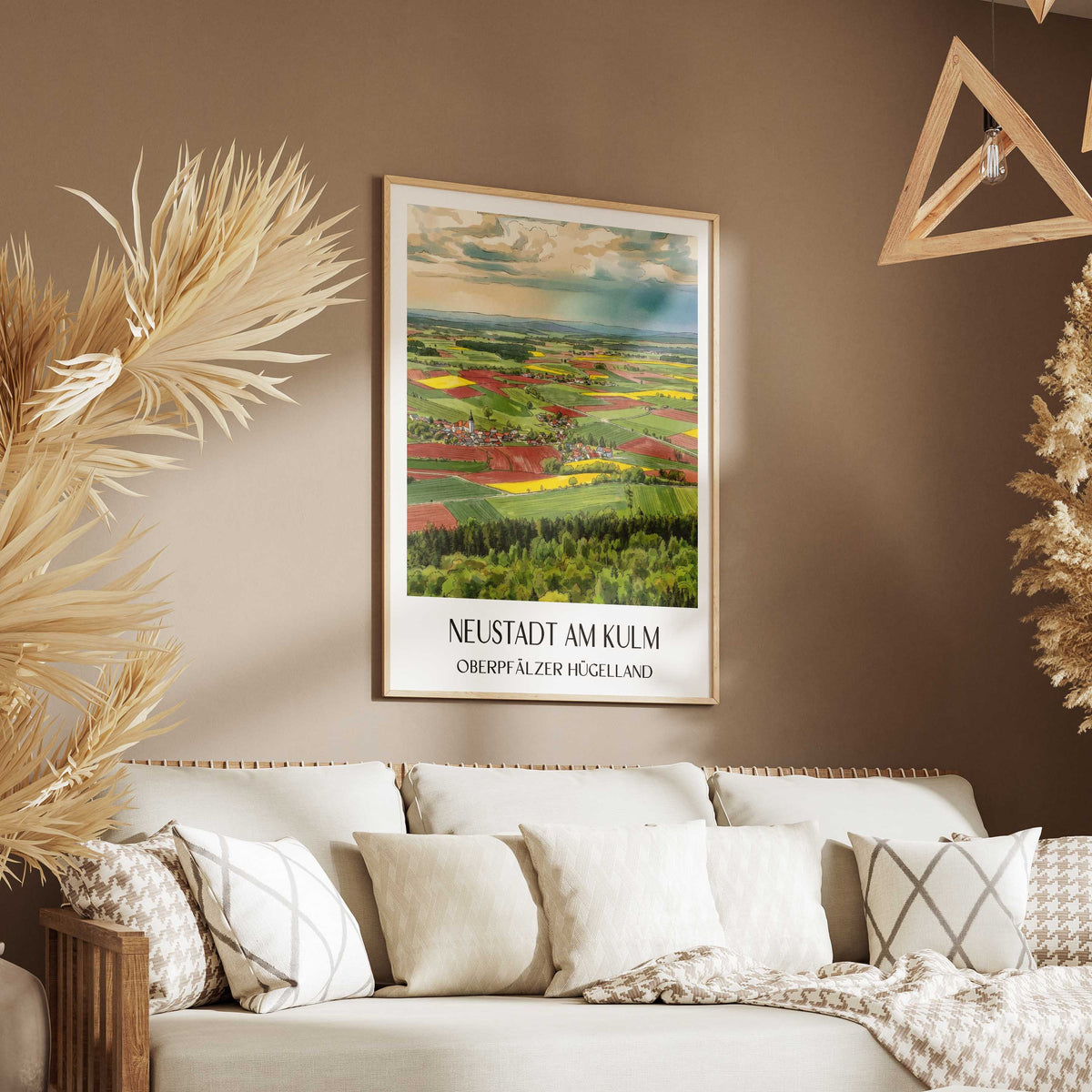 neustadt-am-kulm-oberpfälzer-hügelland-deutschland-poster-aquarell