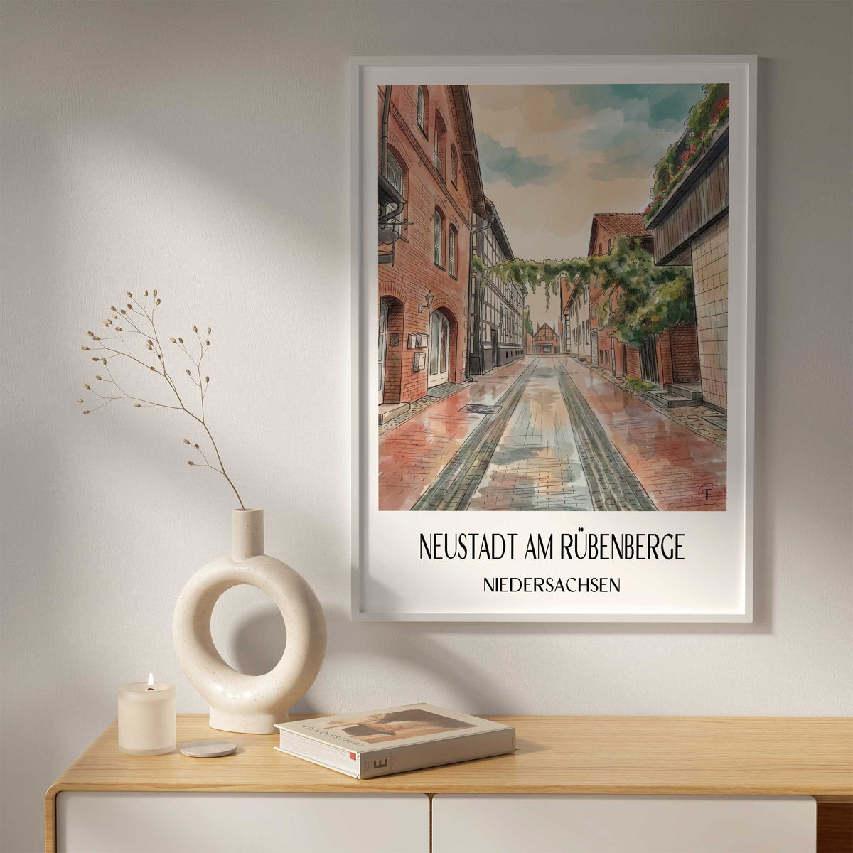 neustadt-am-rübenberge-niedersachsen-deutschland-poster-aquarell