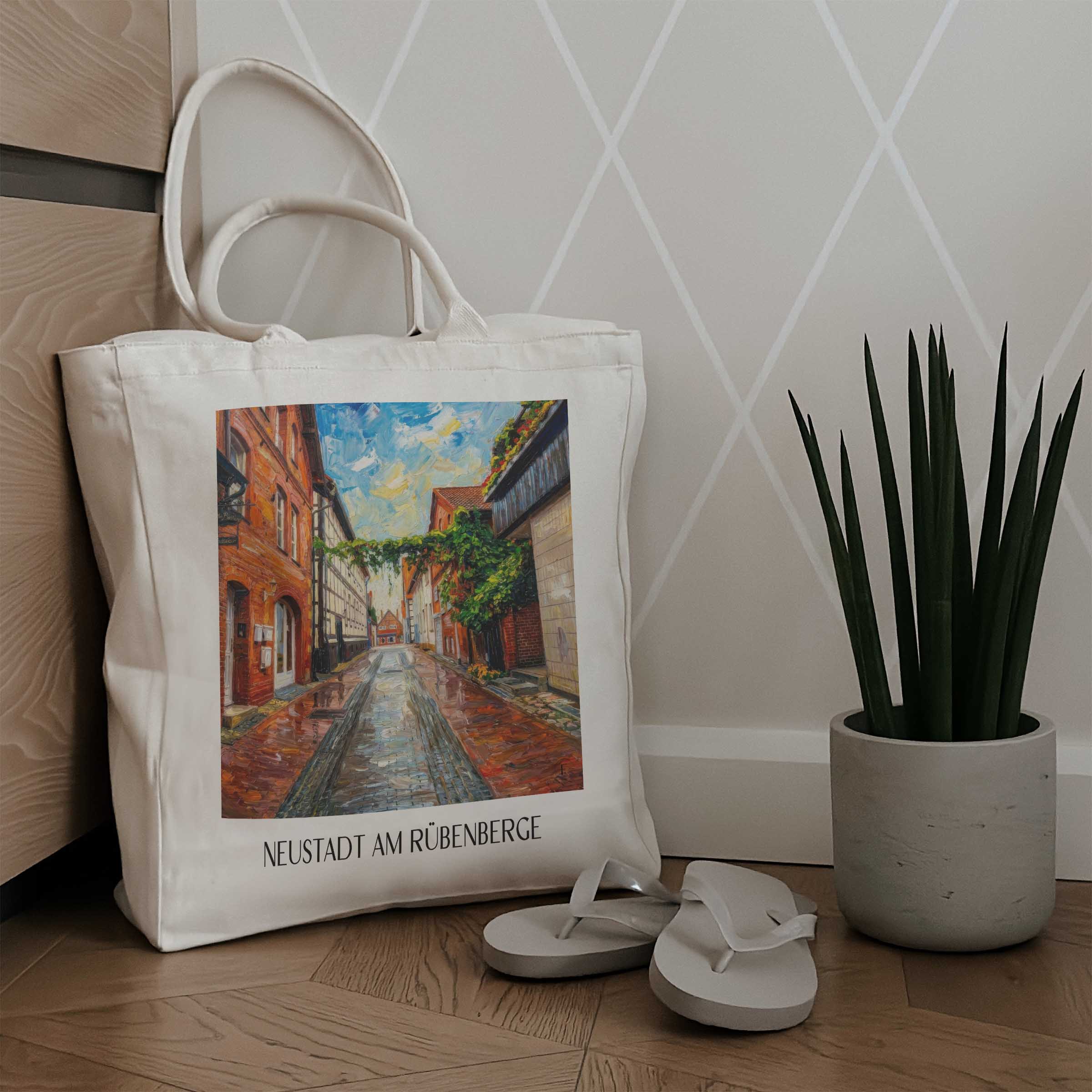 neustadt-am-rübenberge-niedersachsen-deutschland-einkaufstasche-oil-painting-oelgemaelde