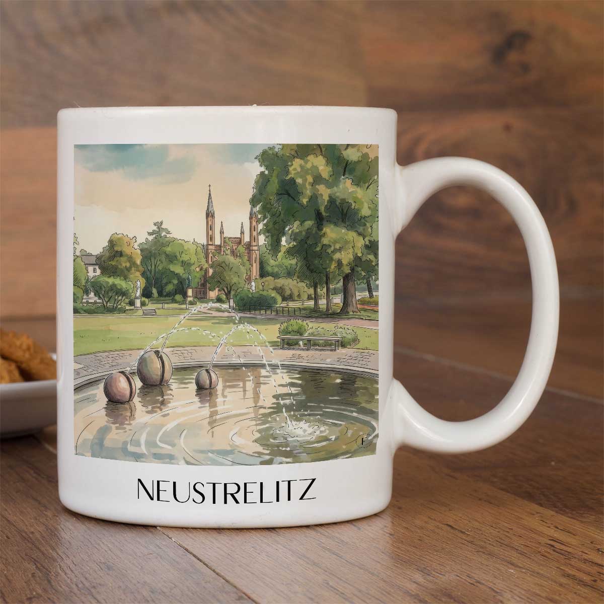 neustrelitz-mecklenburgische-seenplatte-deutschland-kaffeebecher-aquarell