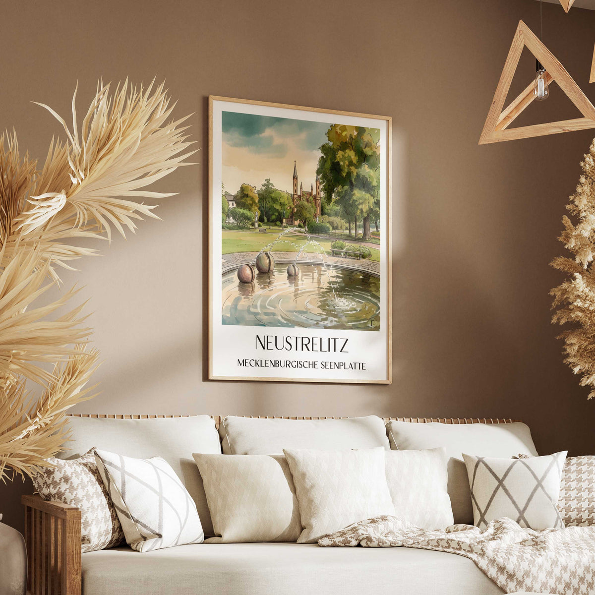 neustrelitz-mecklenburgische-seenplatte-deutschland-poster-aquarell
