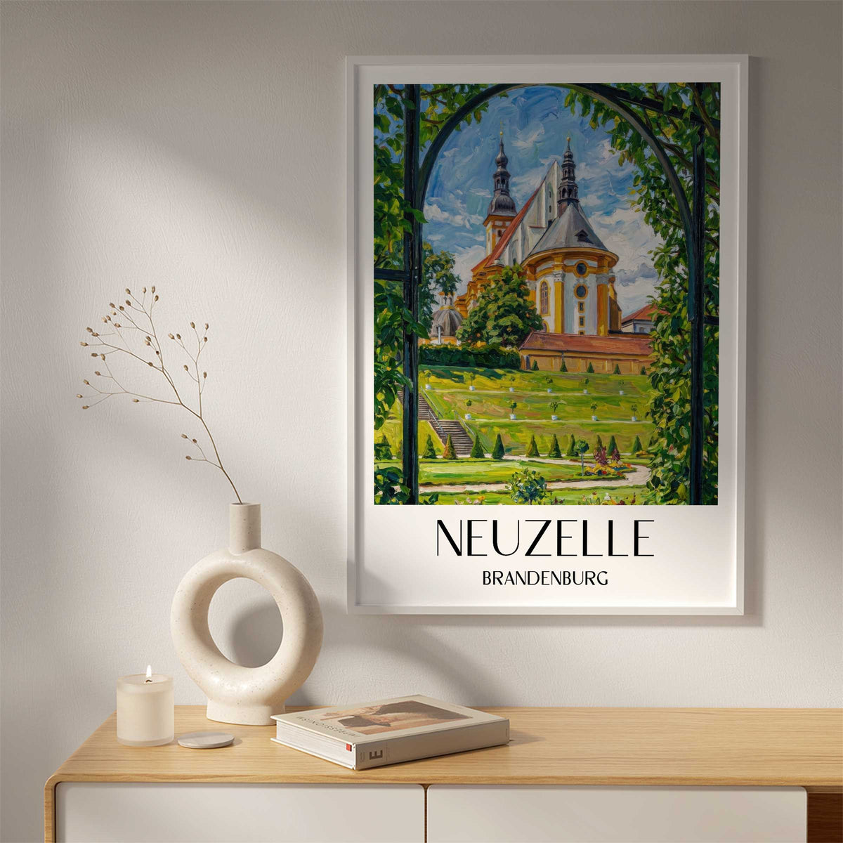 neuzelle-brandenburg-deutschland-poster-oil-painting-oelgemaelde
