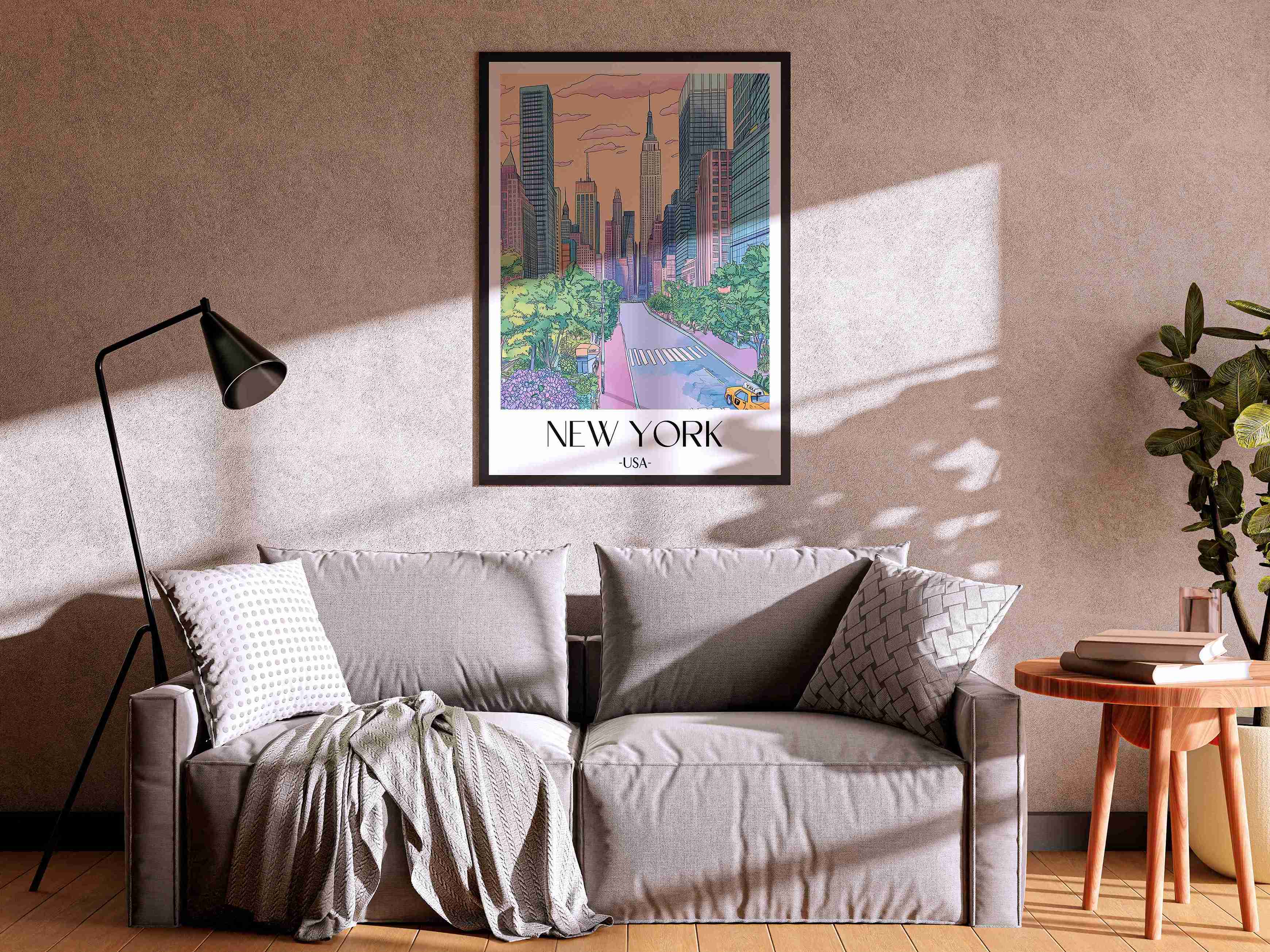 new-york-3-usa-poster-aquarell