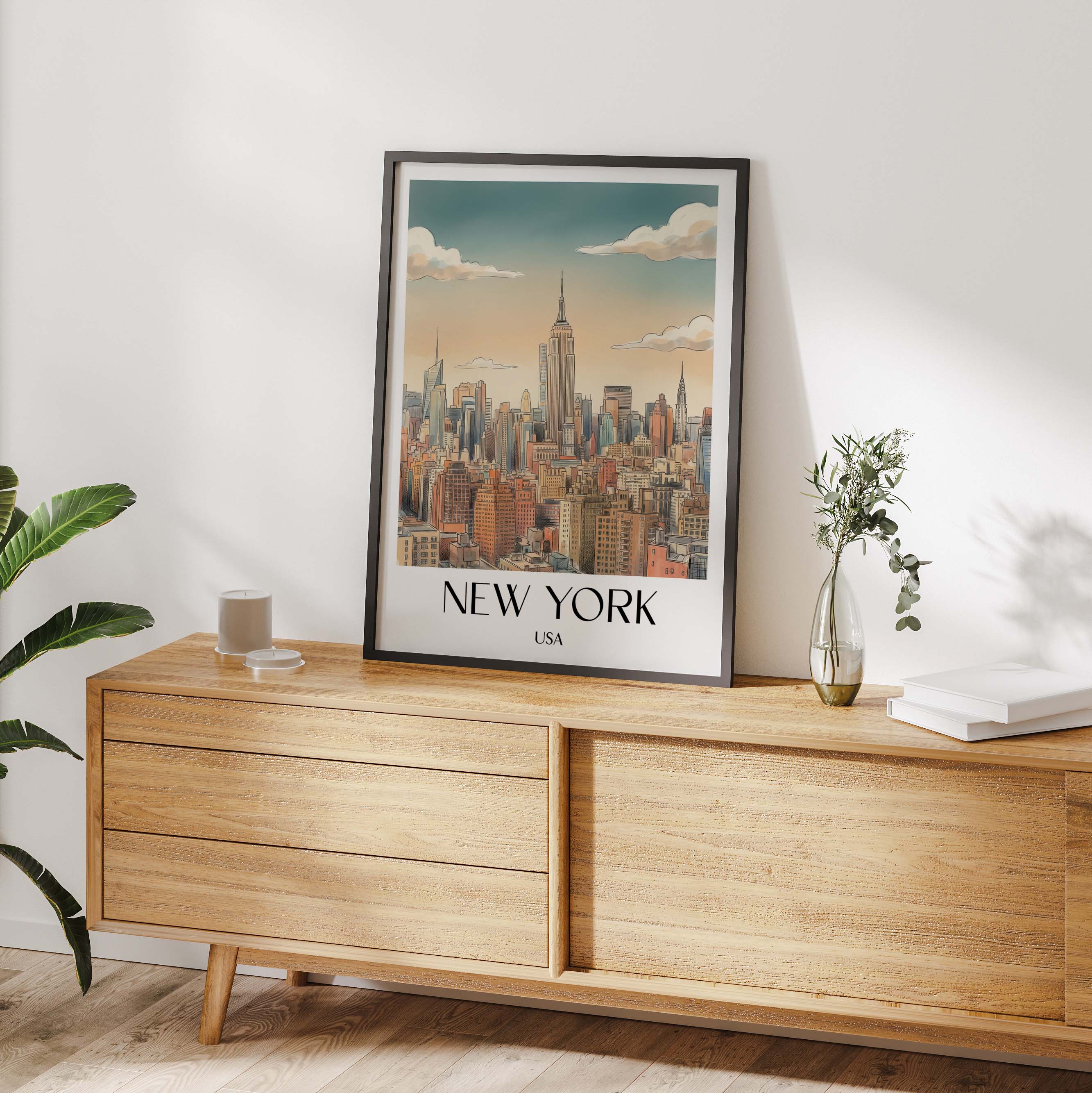 new-york-3-usa-poster-aquarell