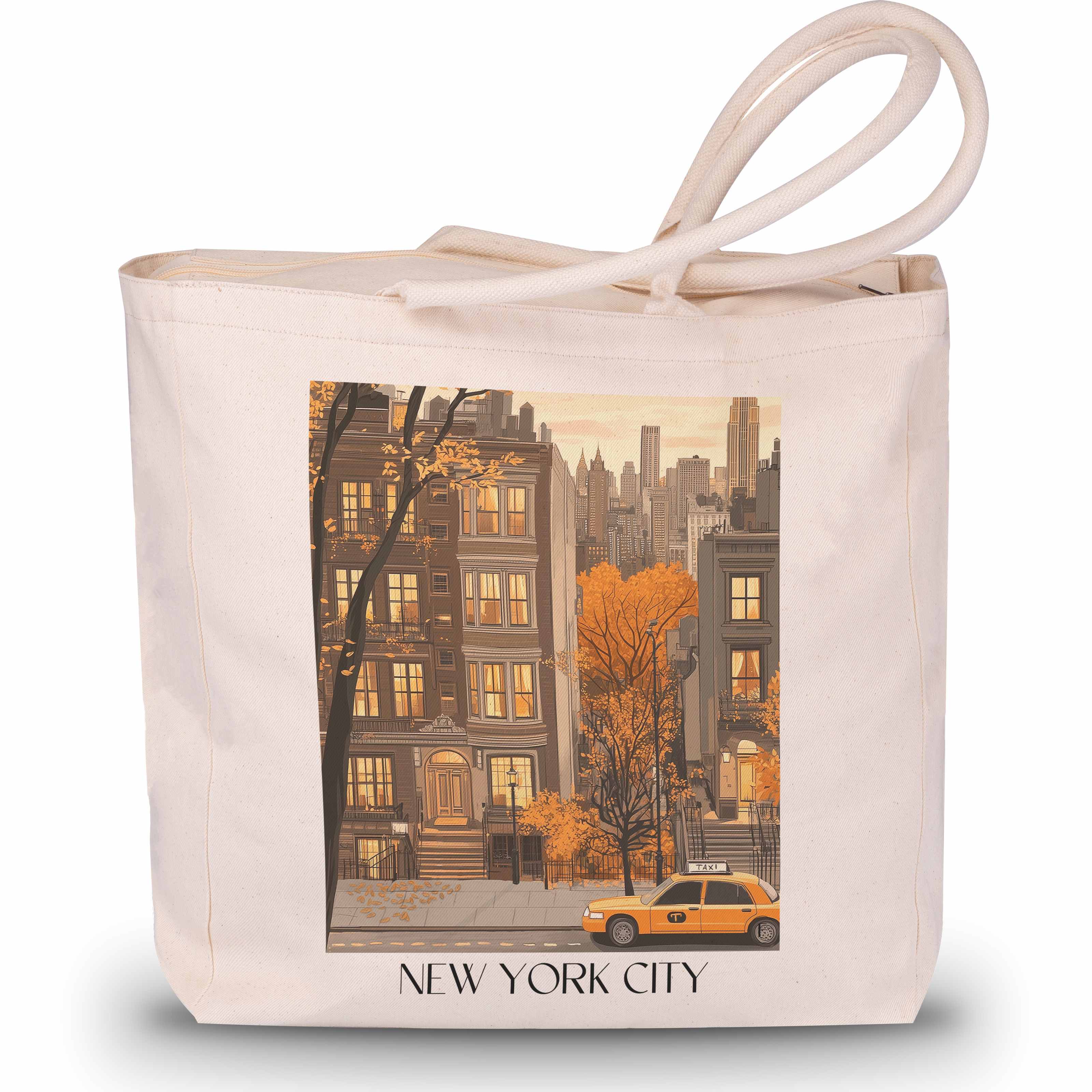 New York Shopping Tasche - USA - USA Tote Bag - Einkaufstasche im Aquarell Stil - favplace