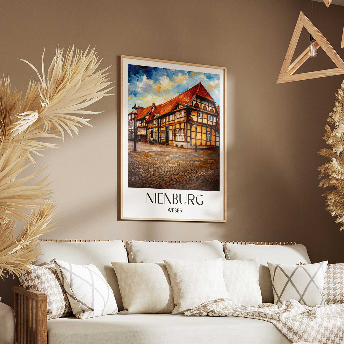 nienburg-weser-deutschland-poster-oil-painting-oelgemaelde