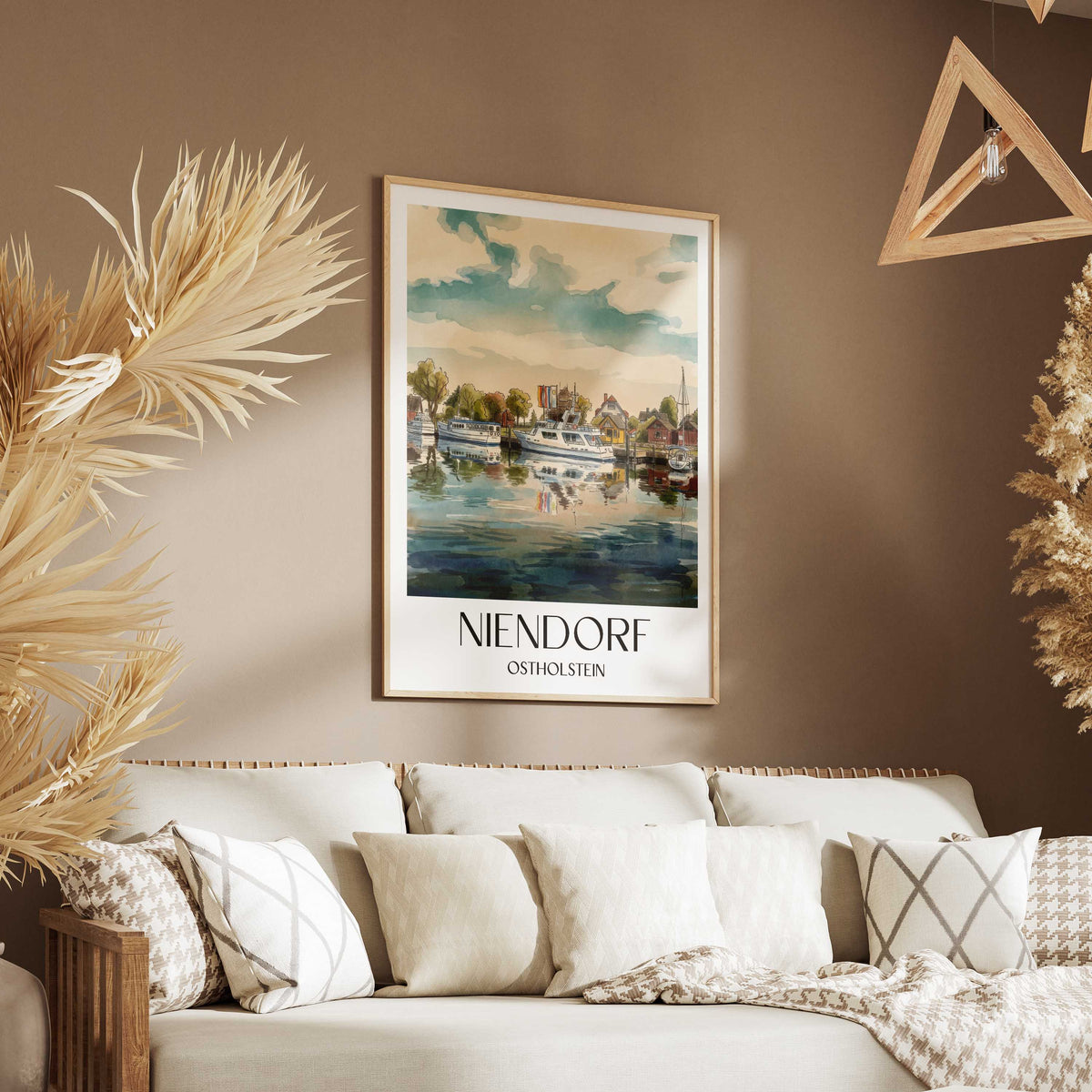 niendorf-ostholstein-deutschland-poster-aquarell