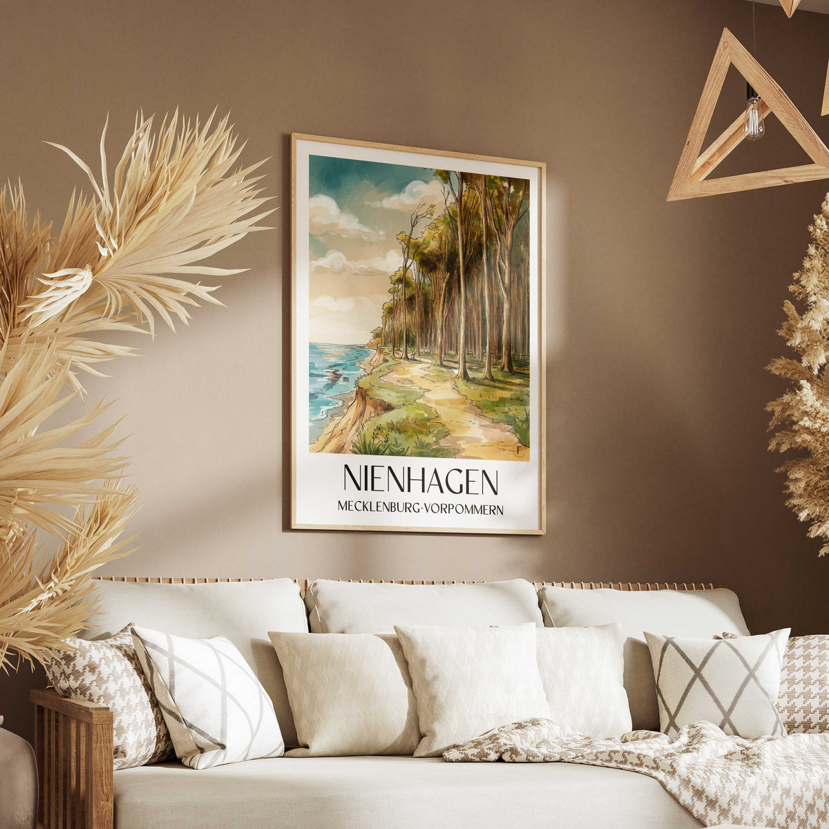 nienhagen-mecklenburg-vorpommern-deutschland-poster-aquarell