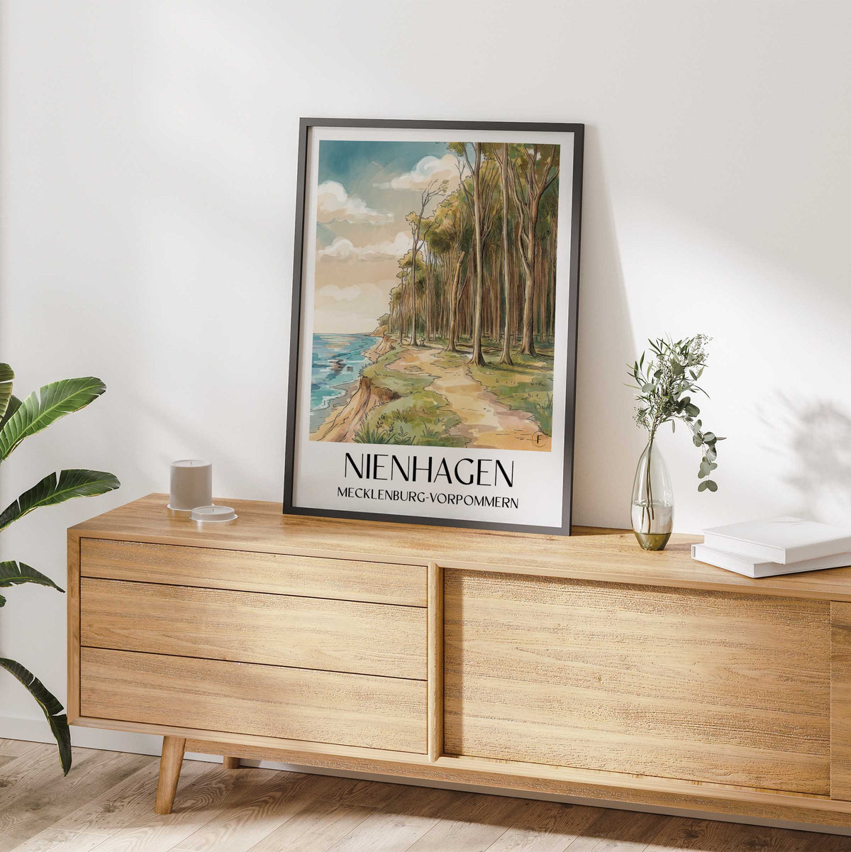 nienhagen-mecklenburg-vorpommern-deutschland-poster-aquarell