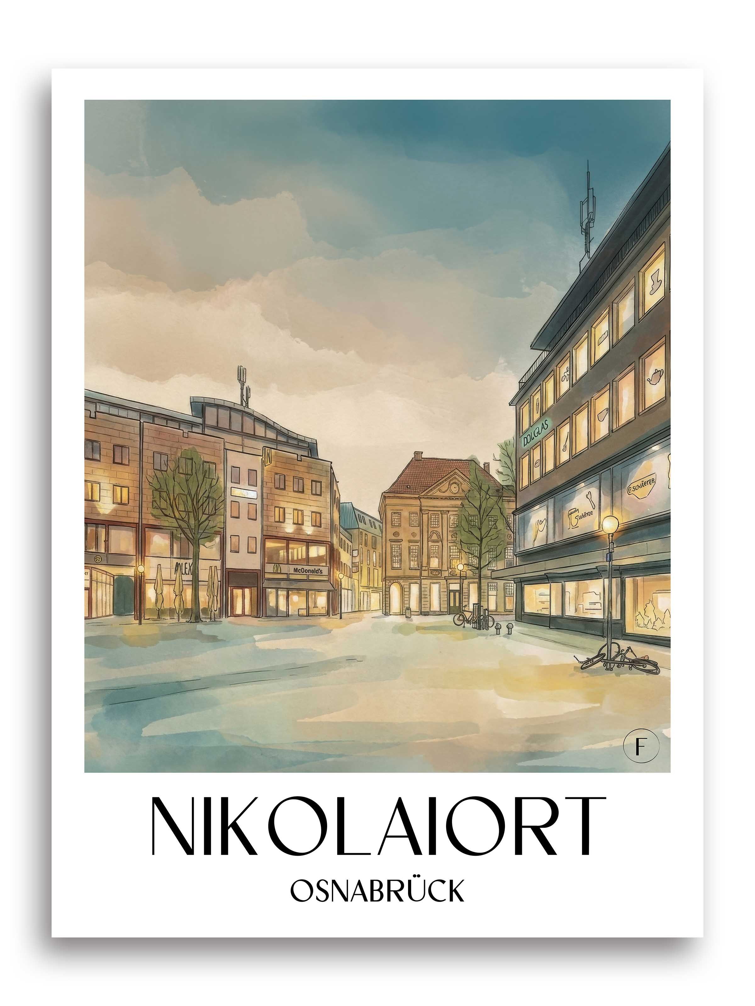 nikolaiort-osnabrück-deutschland-poster-aquarell