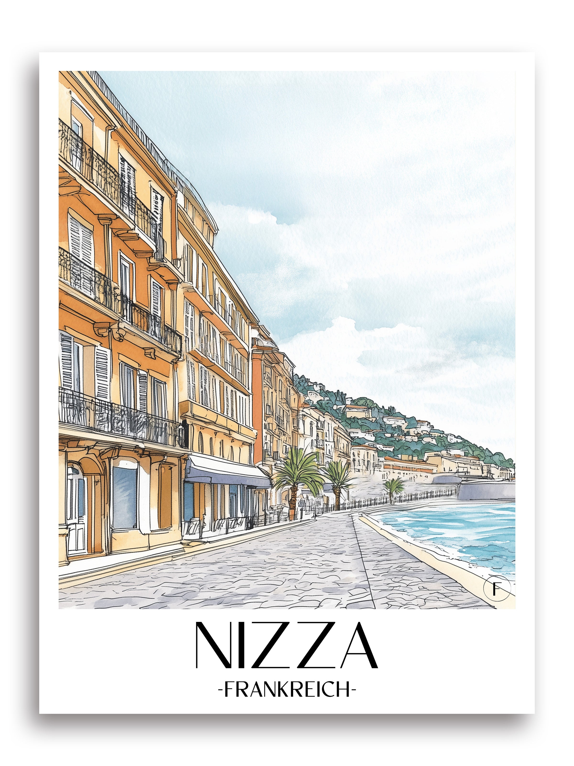 nizza-frankreich-poster-aquarell