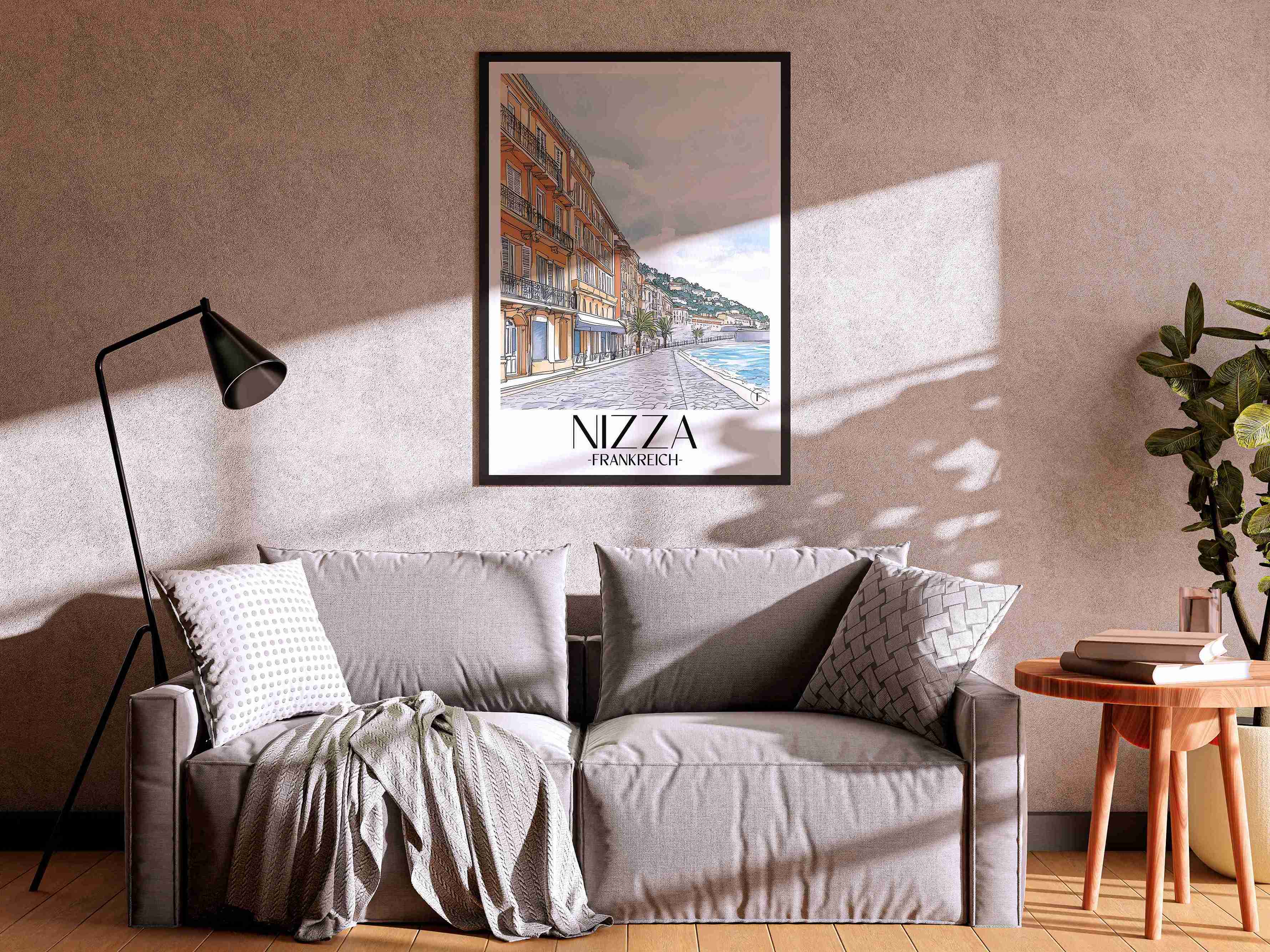 nizza-frankreich-poster-aquarell