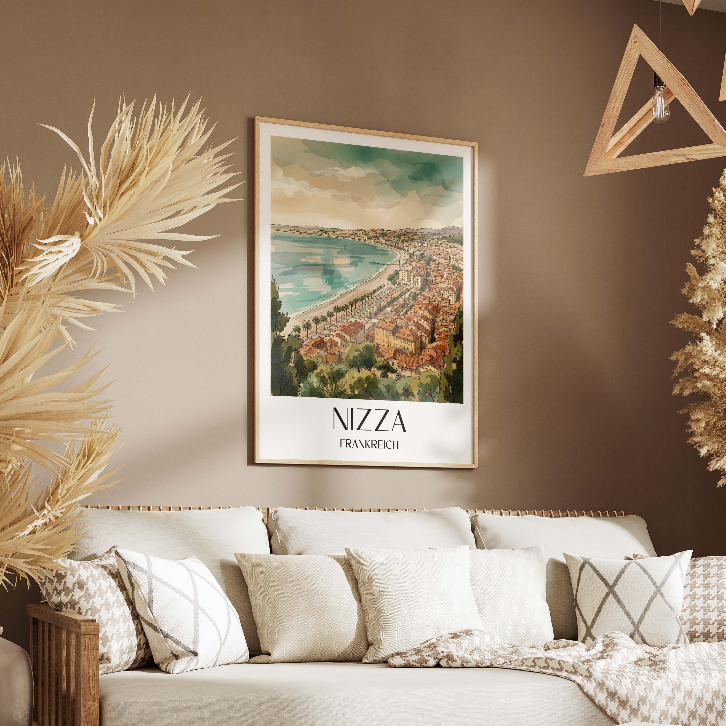 nizza-frankreich-poster-aquarell