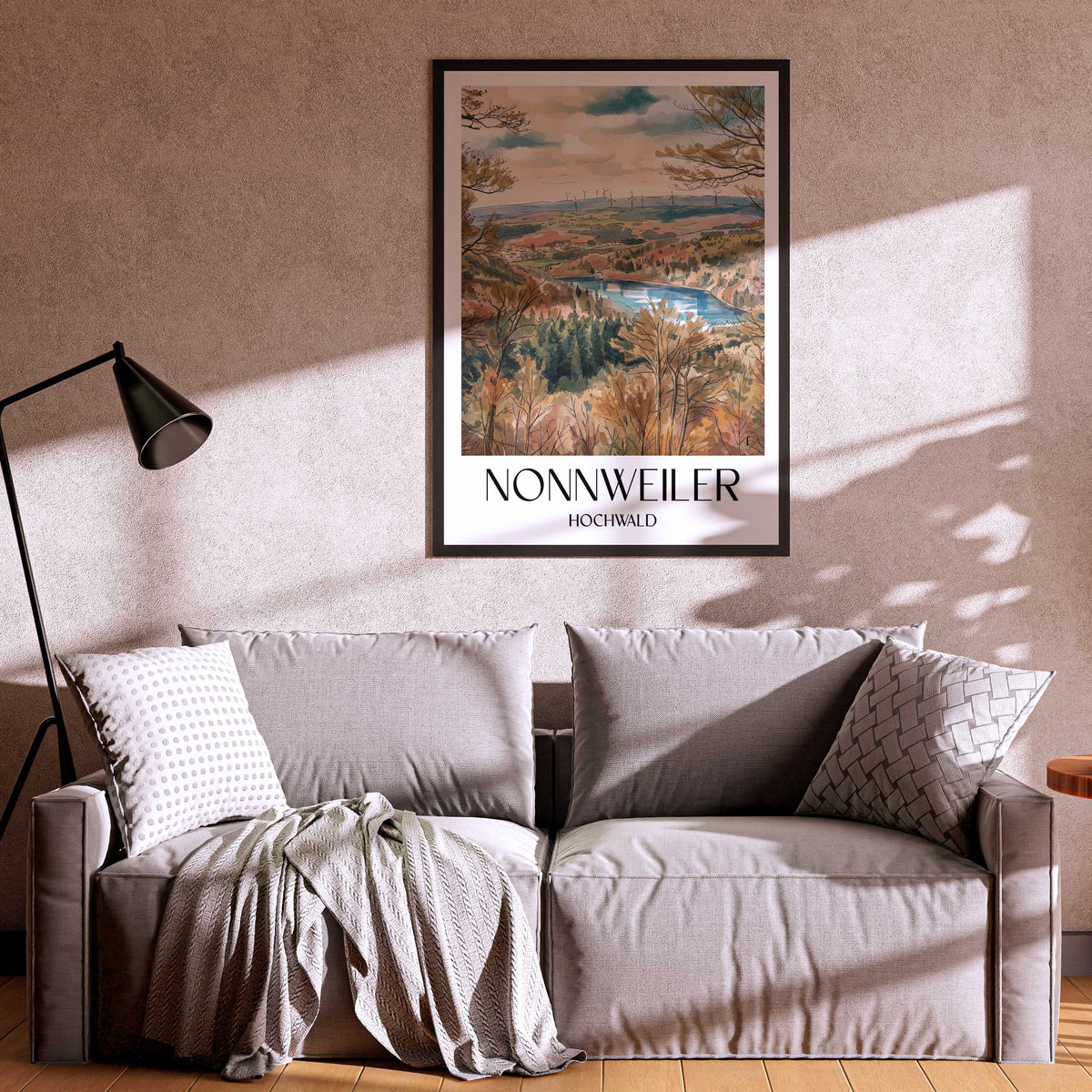 nonnweiler-hochwald-deutschland-poster-aquarell
