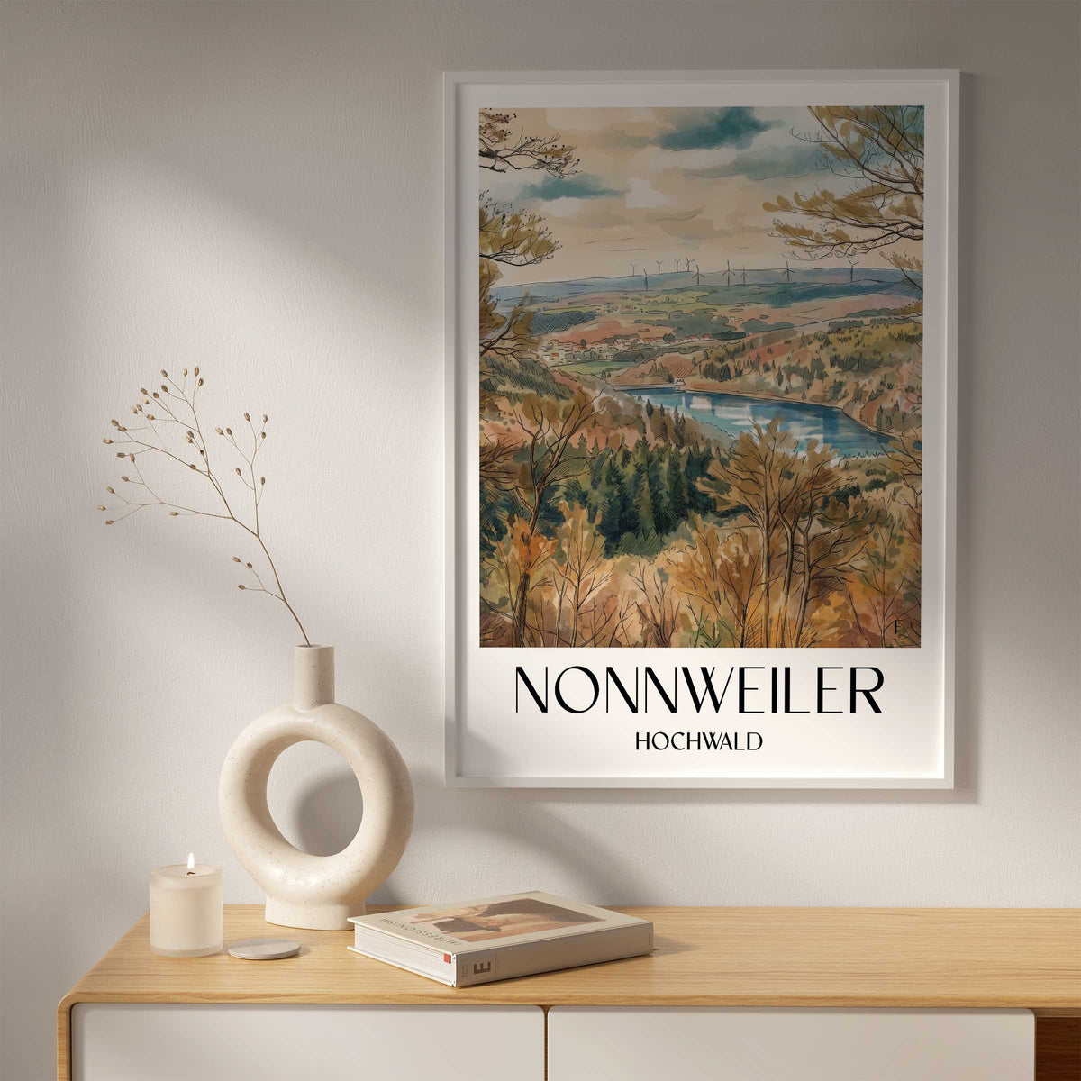 nonnweiler-hochwald-deutschland-poster-aquarell