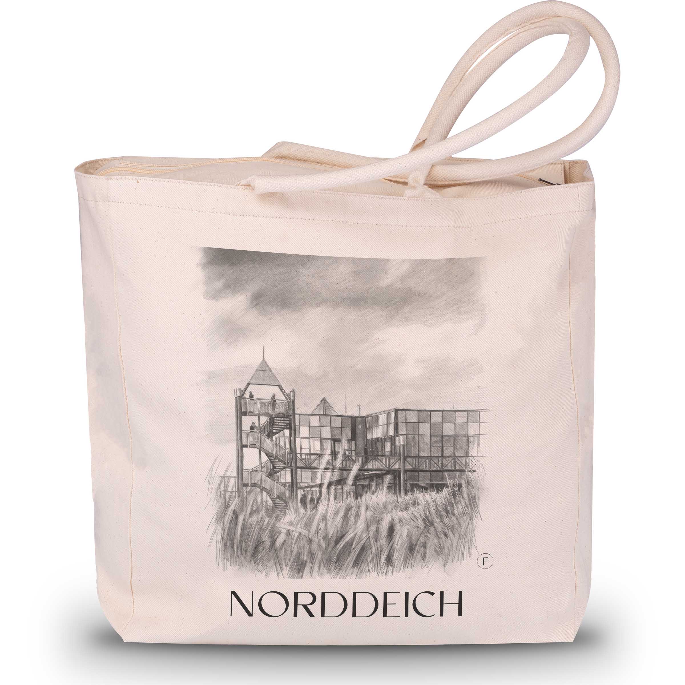 norddeich-ostfriesland-deutschland-einkaufstasche-bleistift-zeichnung-drawing