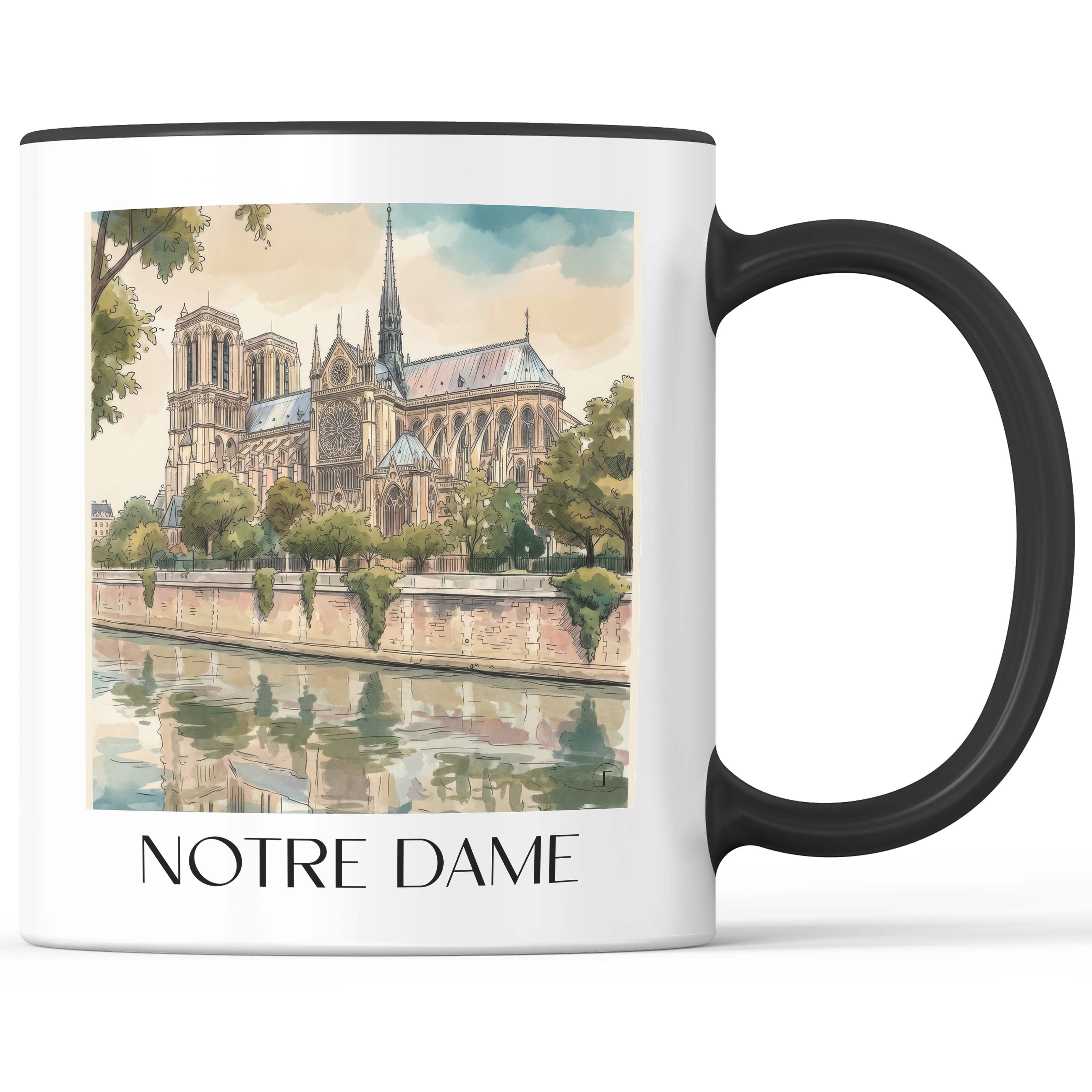 notre-dame-frankreich-kaffeebecher-aquarell